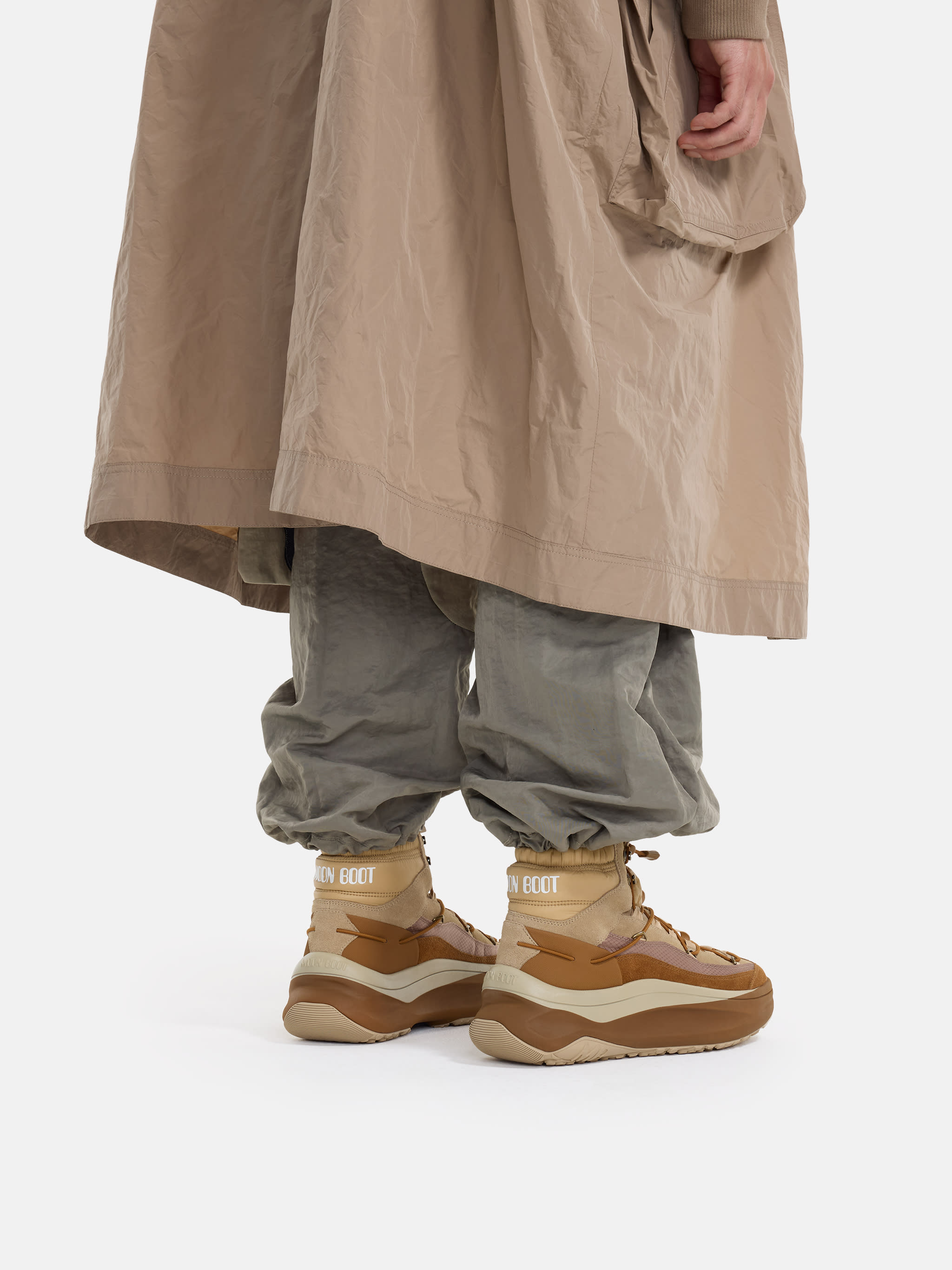 MOON247 BROWN XLACE MID SNEAKERS | Moon Boot®