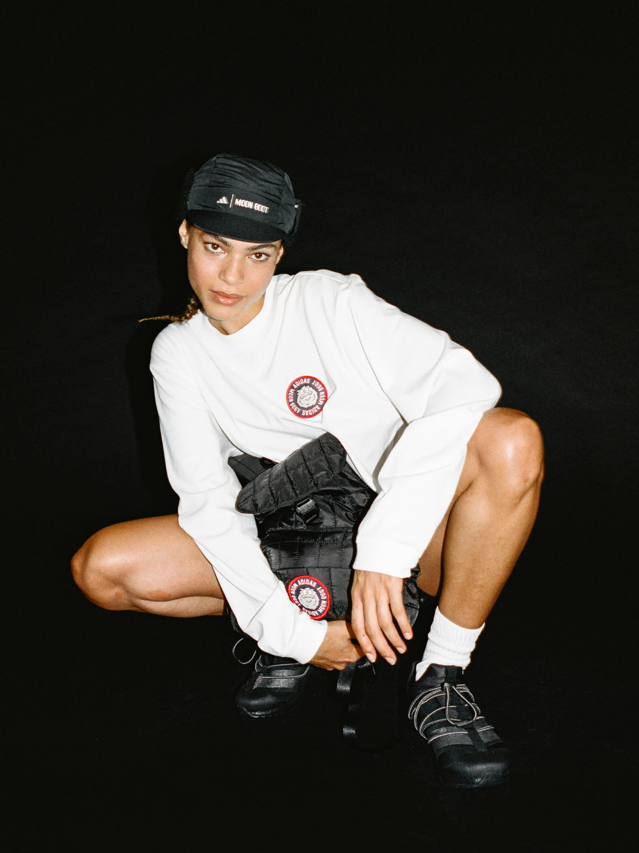 T-SHIRT &Agrave; MANCHES LONGUES BLANC ADIDAS X MOON BOOT image number 5