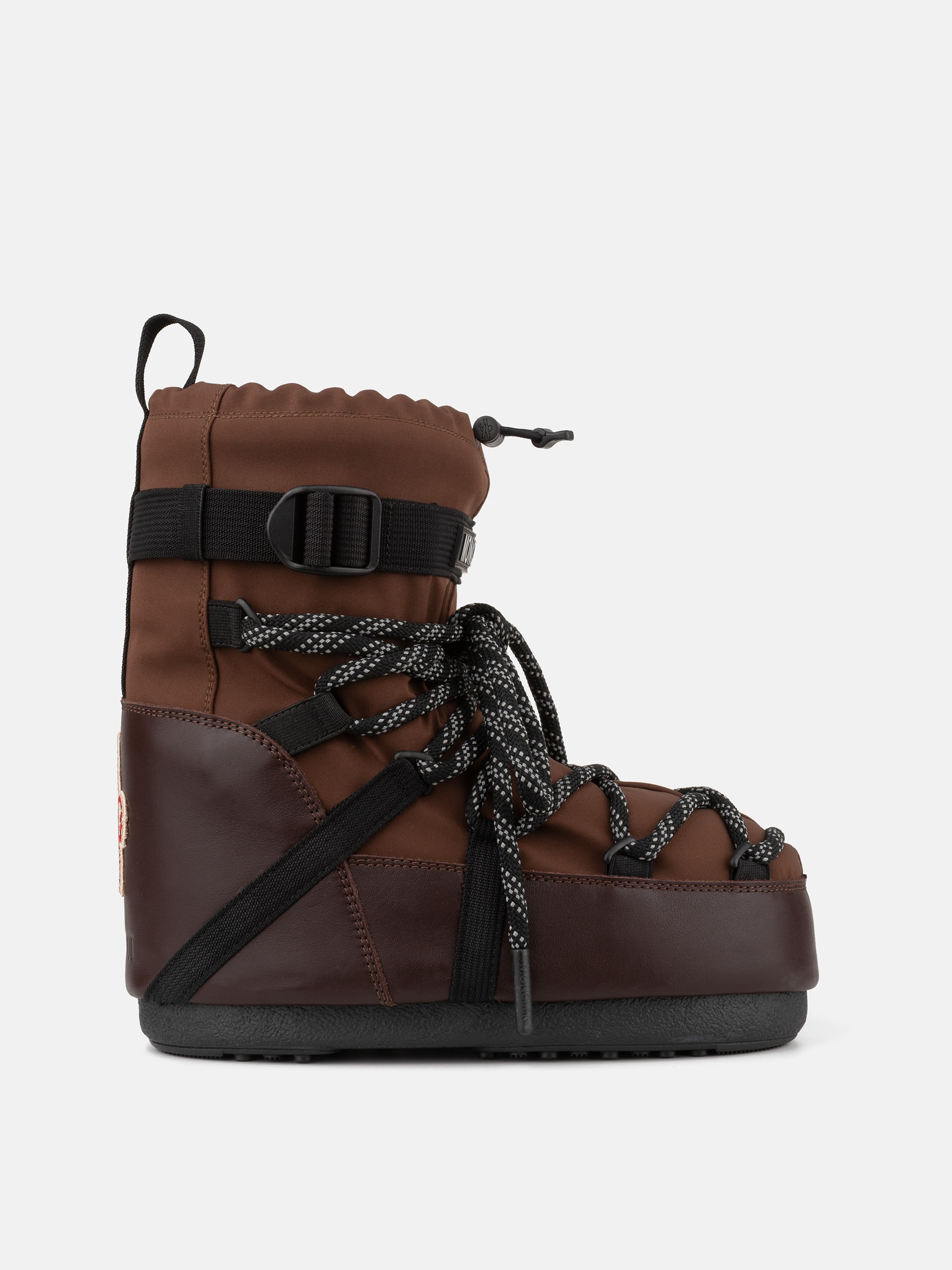 MOON BOOT X MONCLER GRENOBLE BOTAS ICON LOW MARR&Oacute;N MOCA