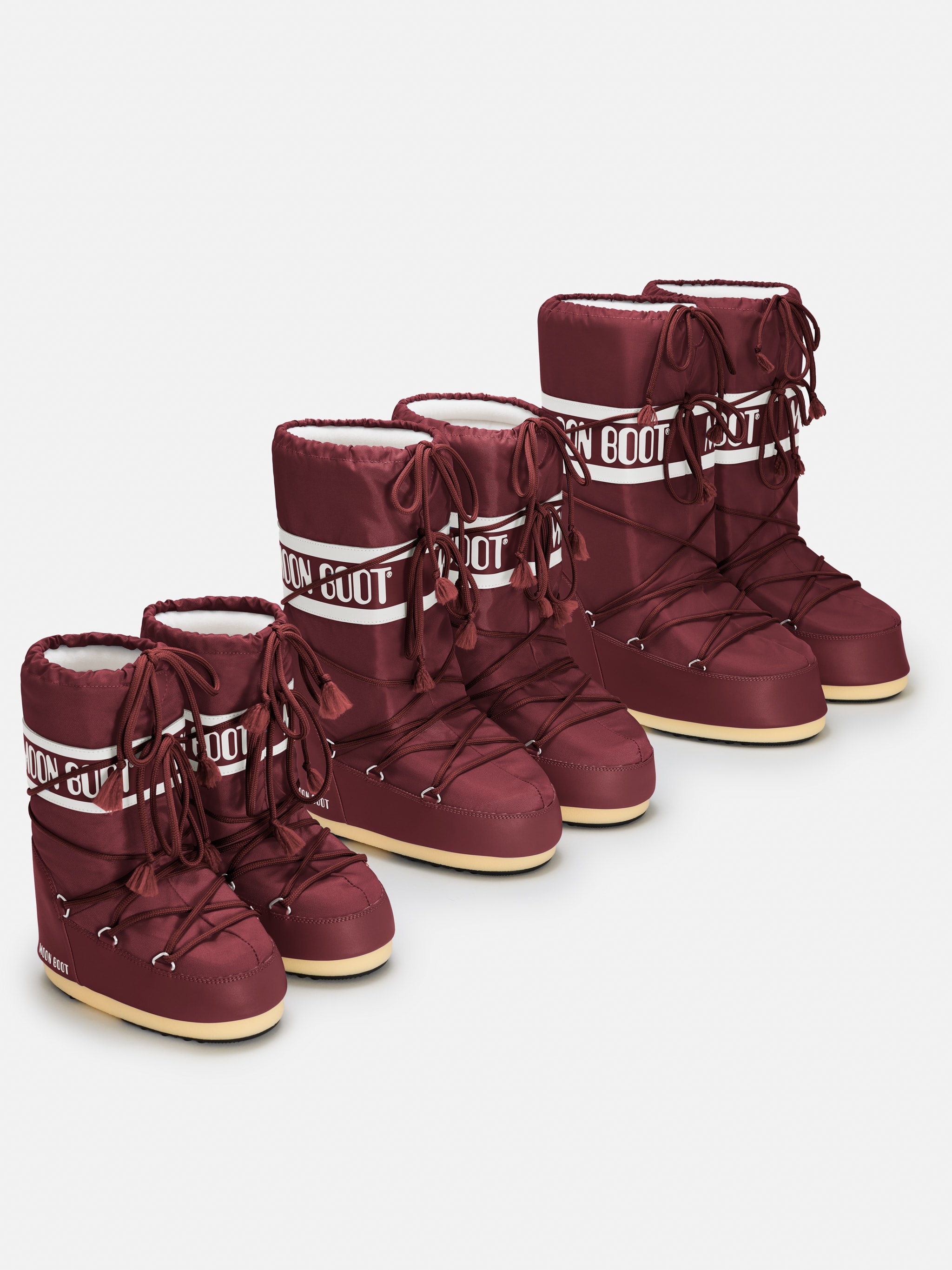 ICON BURGUNDY NYLON BOOTS image number 4