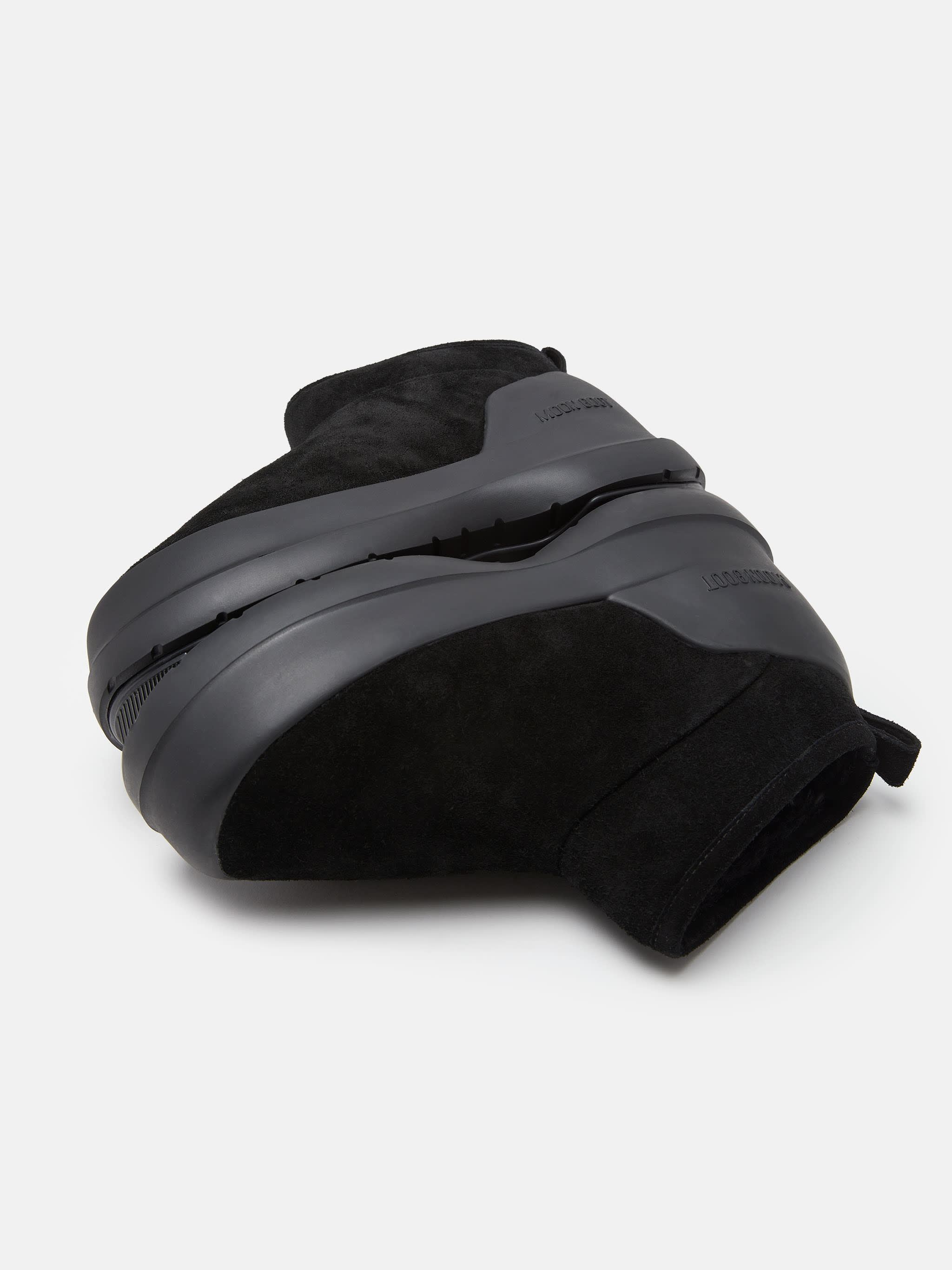 BOTTES BASSES MEZZALUNA EN DAIM NOIR image number 2