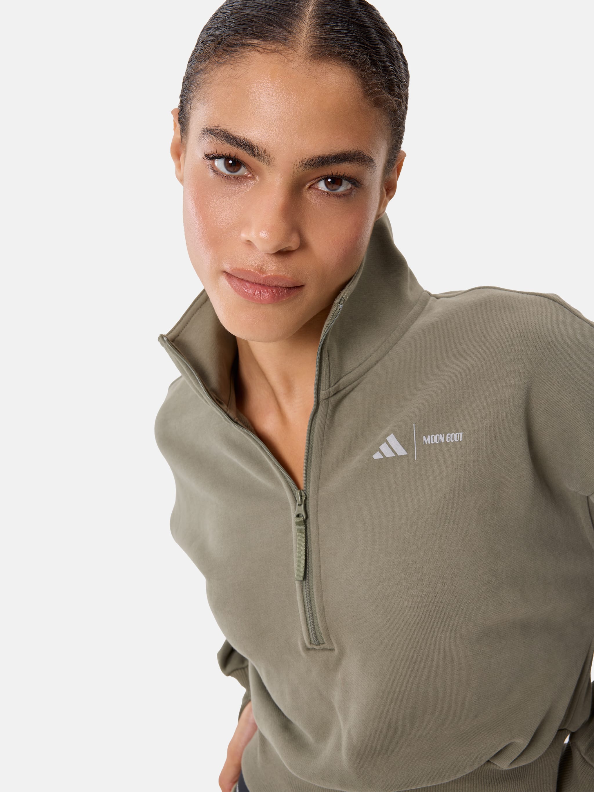 CHAQUETA DE CH&Aacute;NDAL CAQUI ADIDAS X MOON BOOT image number 2