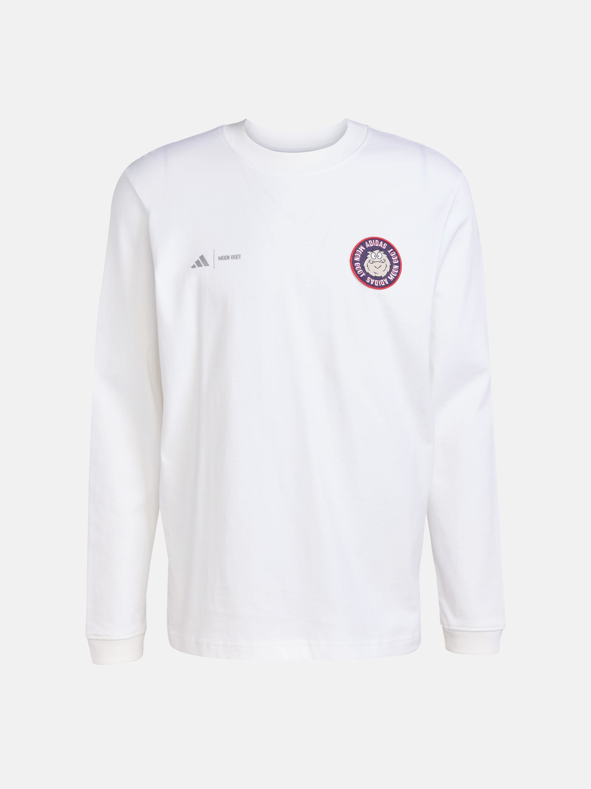 ADIDAS X MOON BOOT WHITE LONG SLEEVE T-SHIRT image number 1