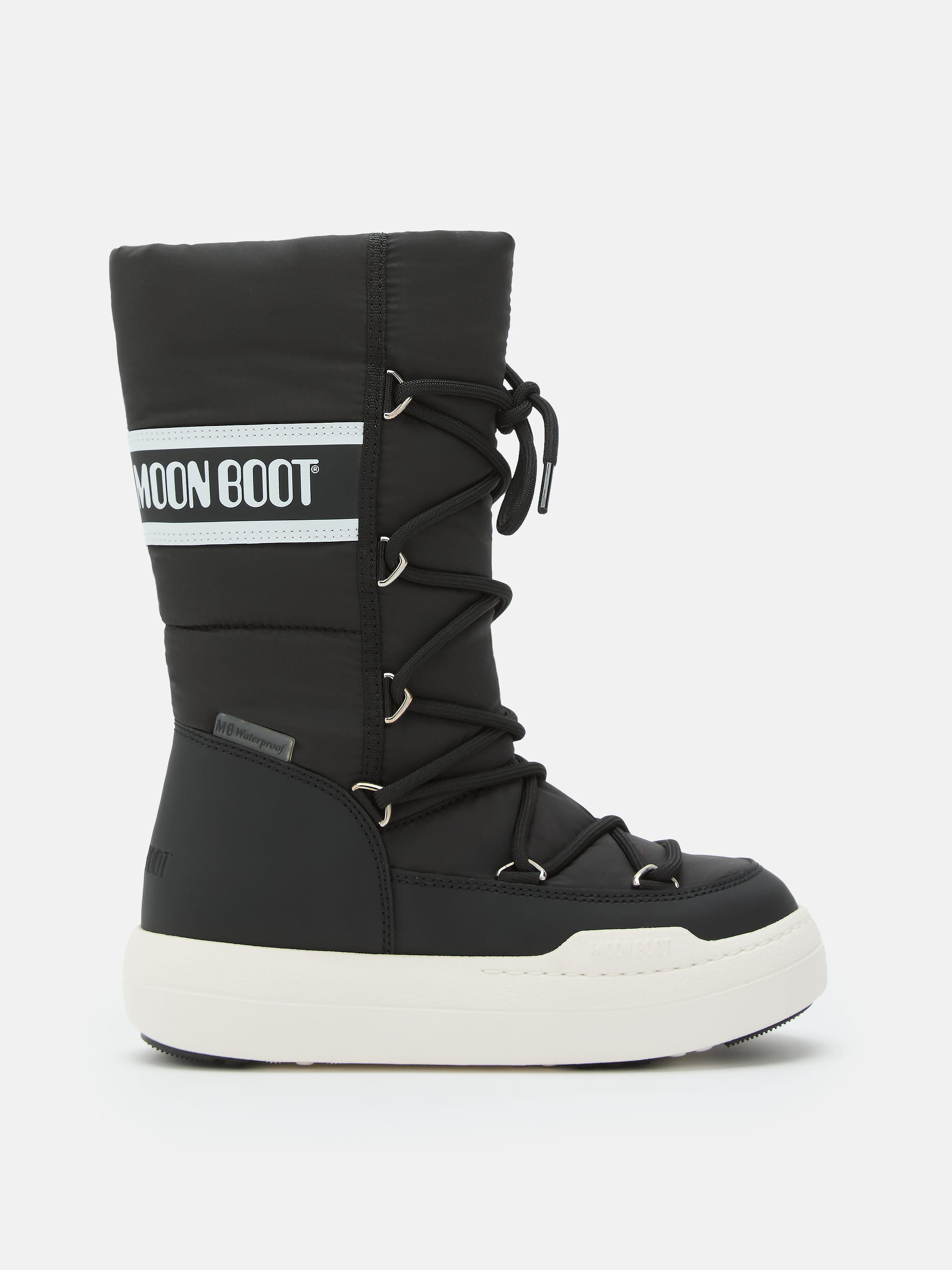 JUNIOR PARK BLACK TUBE LACE BOOTS