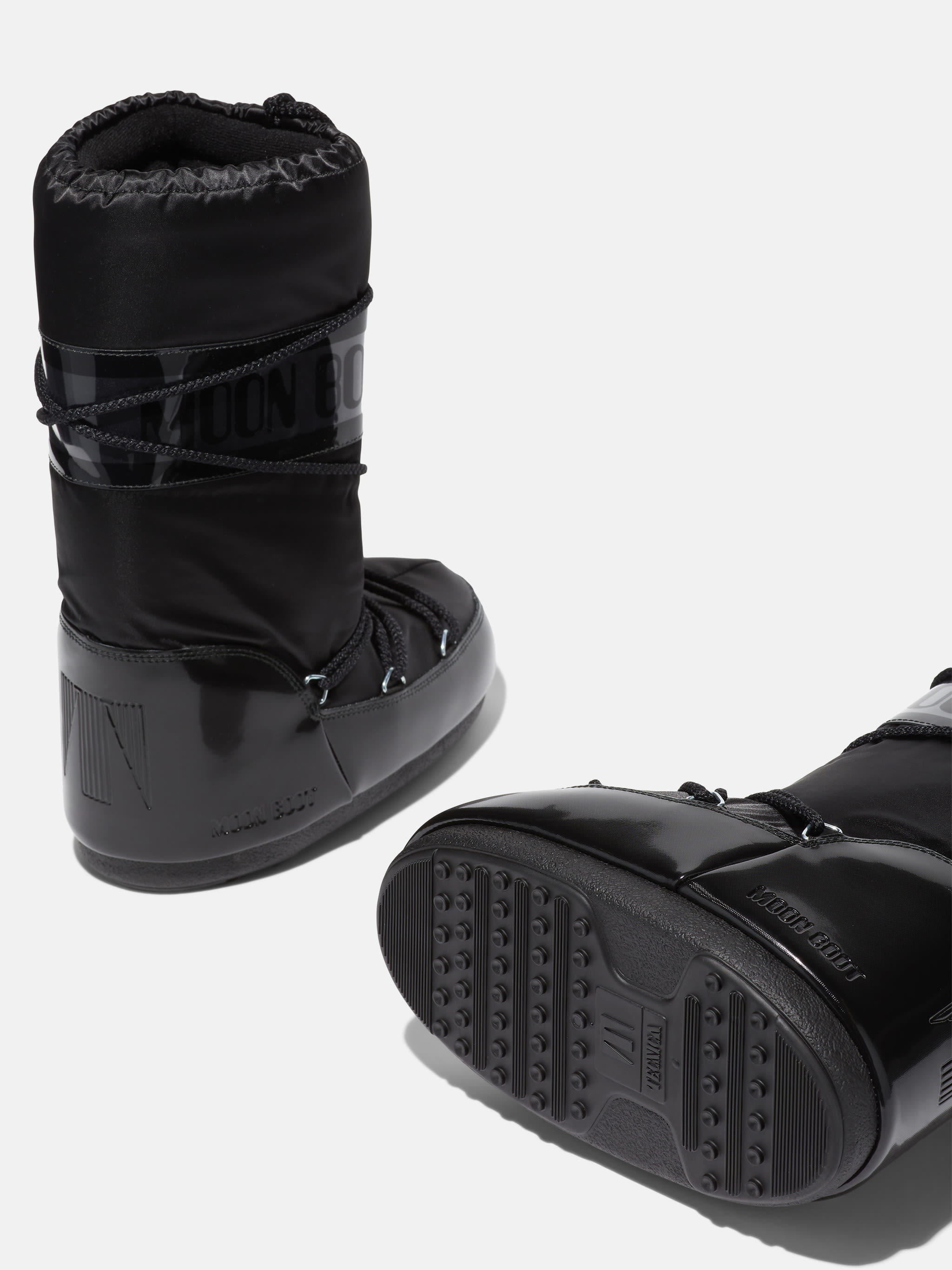 ICON GLANCE SCHWARZE SATIN STIEFEL image number 2