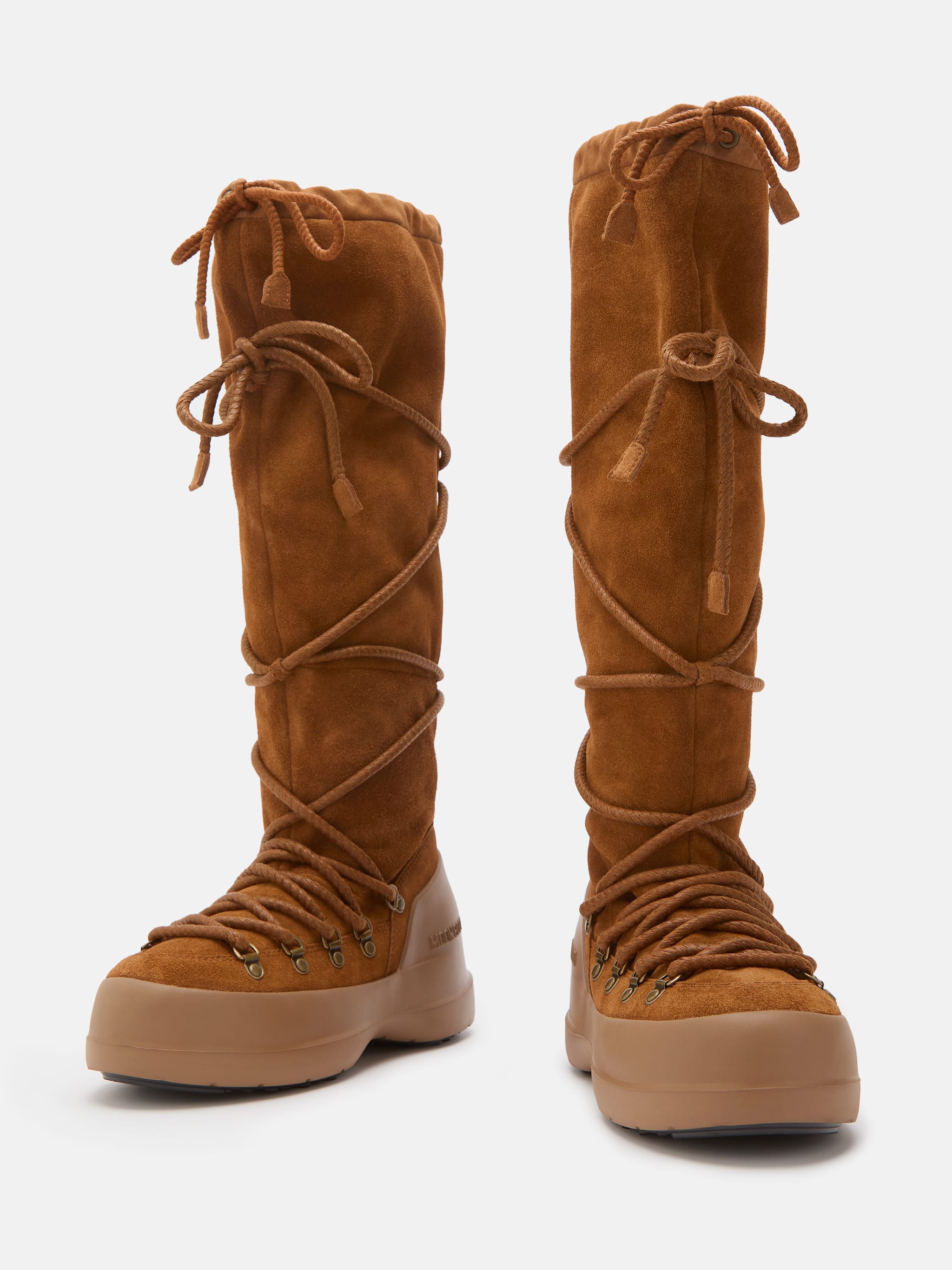 LUNA BRAUNE EXTRA STIEFEL AUS VELOURSLEDER image number 3