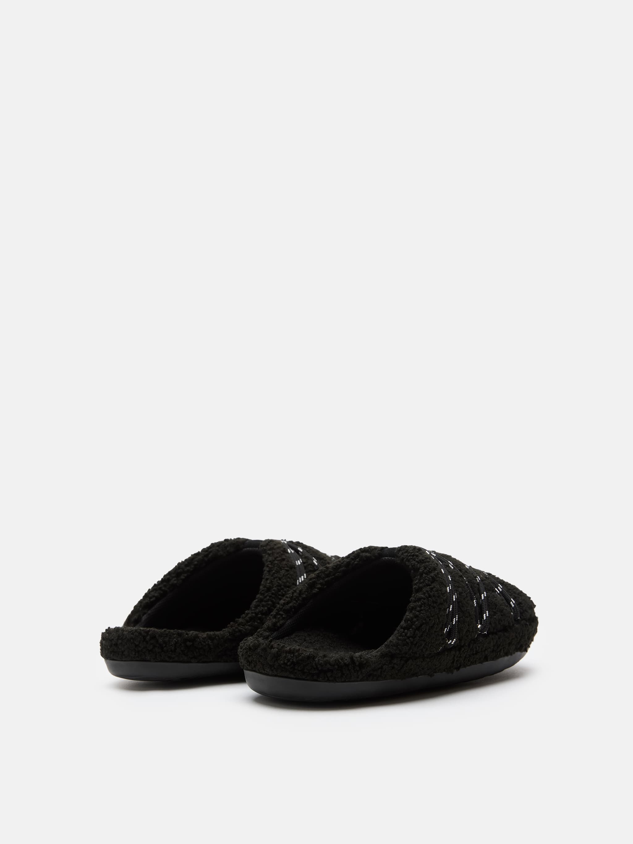 TEDDY SLIPPER BLACK