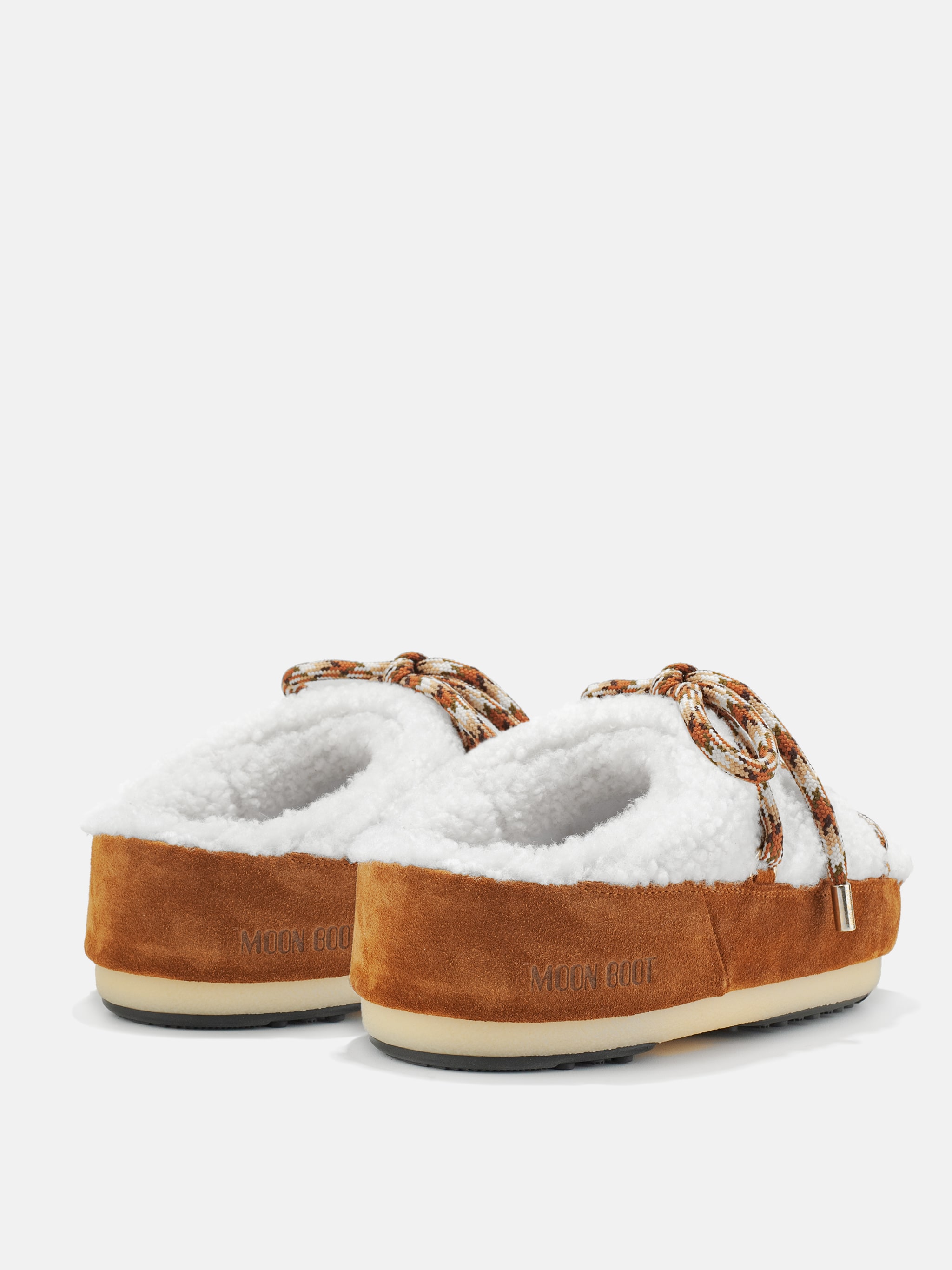 ICON SHEARLING BROWN MULES
