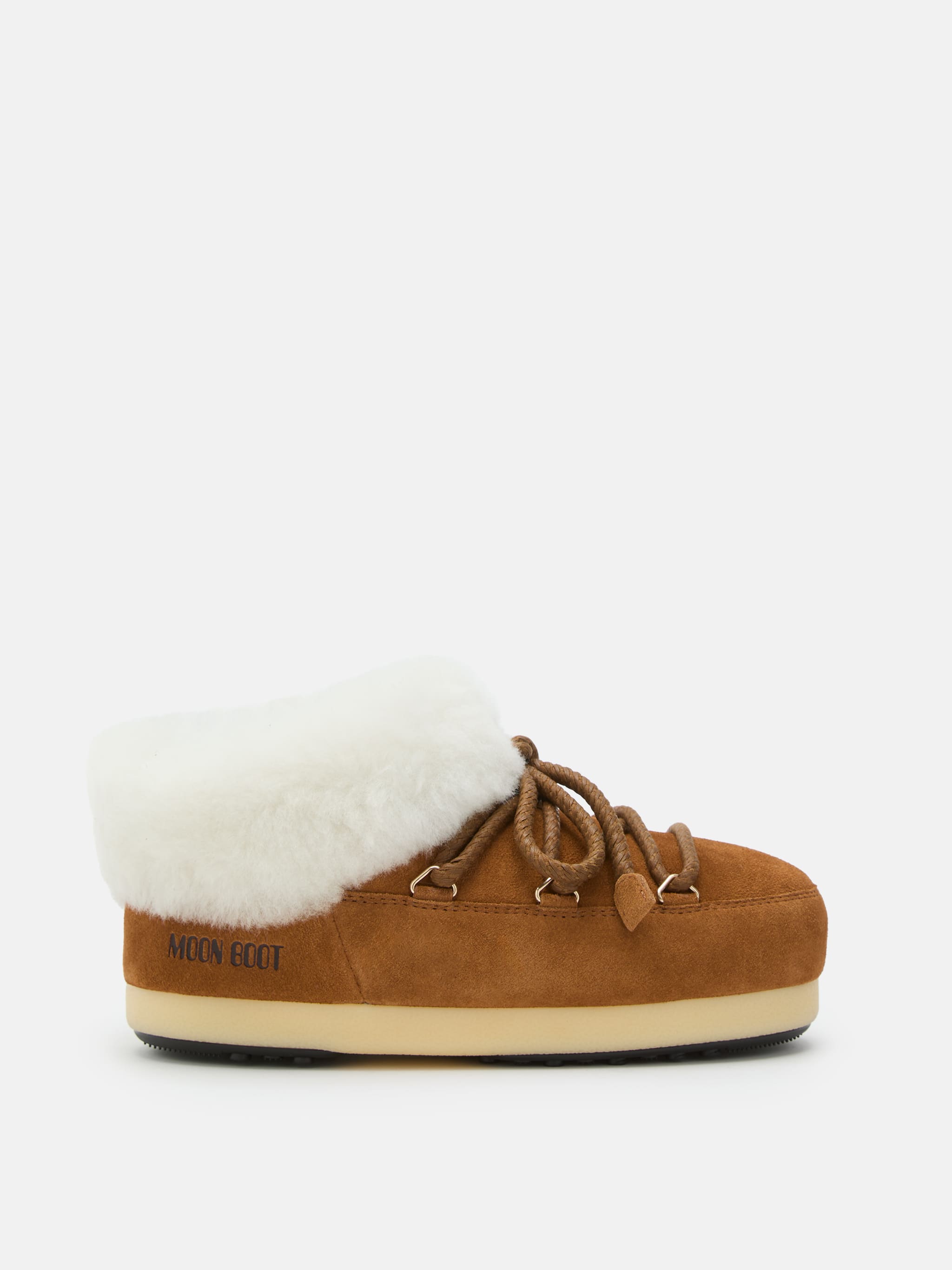 EVX BRAUN MULES AUS VELOURSLEDER