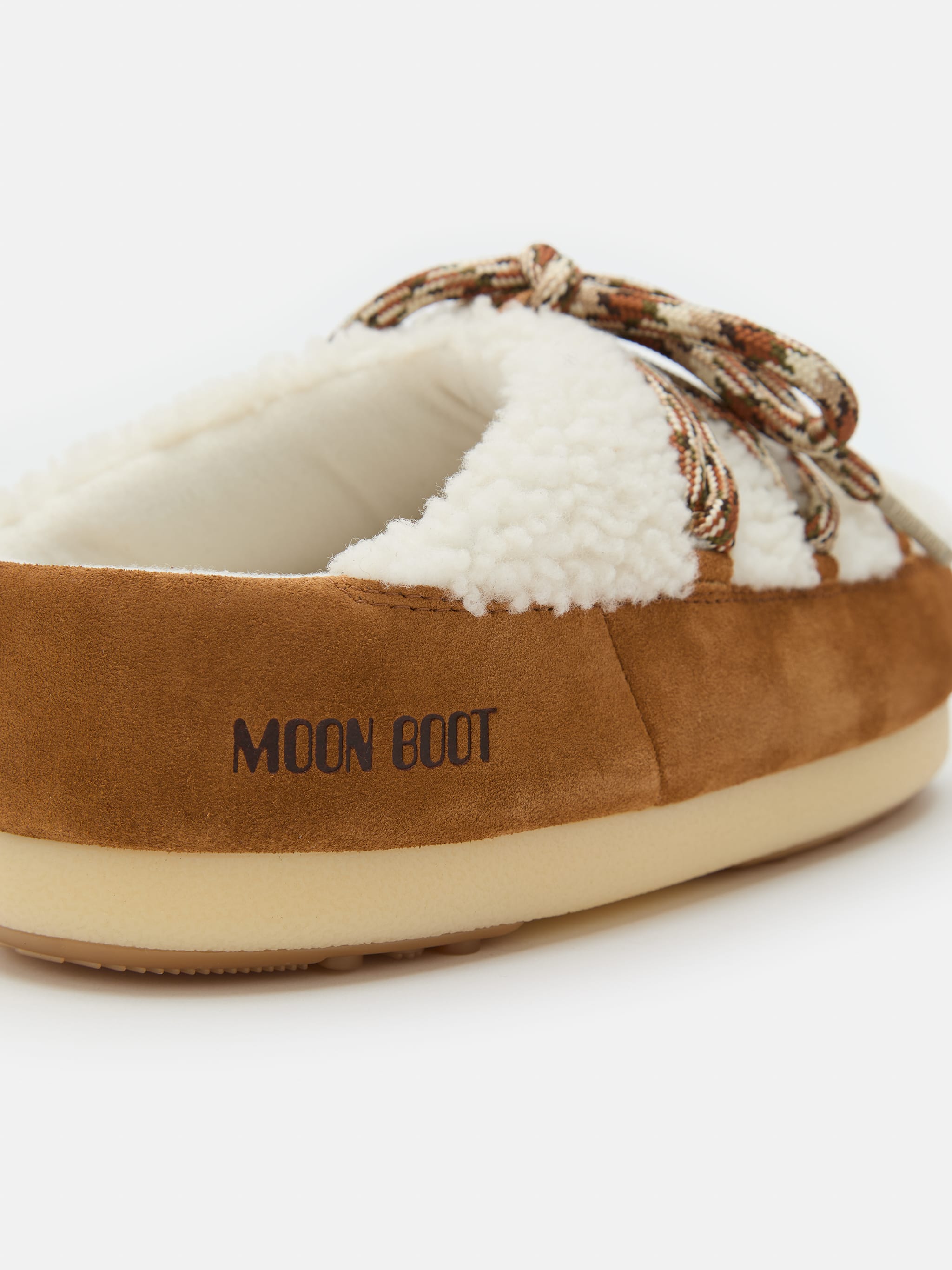 EVX BROWN SHEARLING MULES image number 2