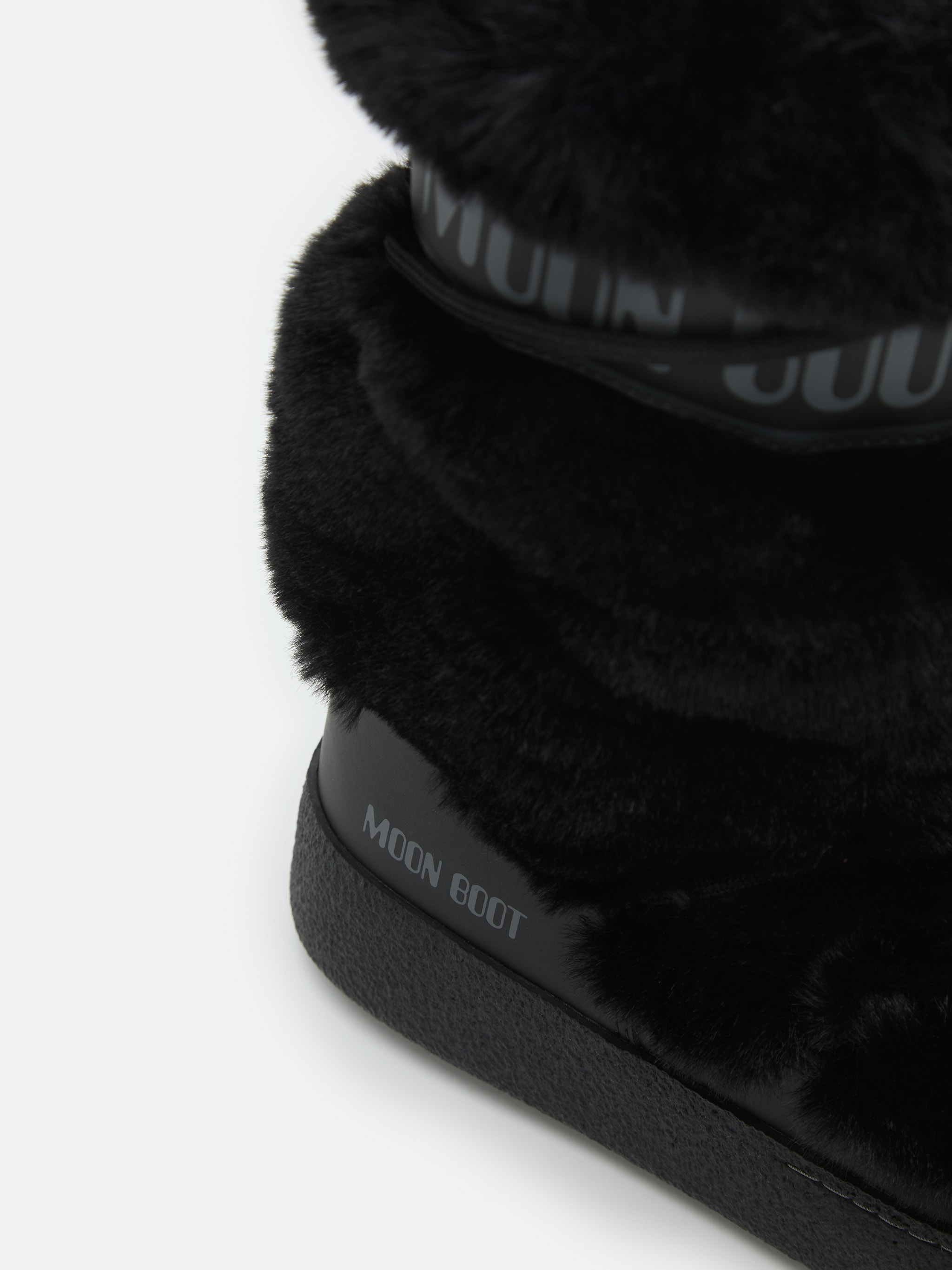 BOTTES HAUTES LTRACK EN FAUSSE FOURRURE NOIRE image number 2