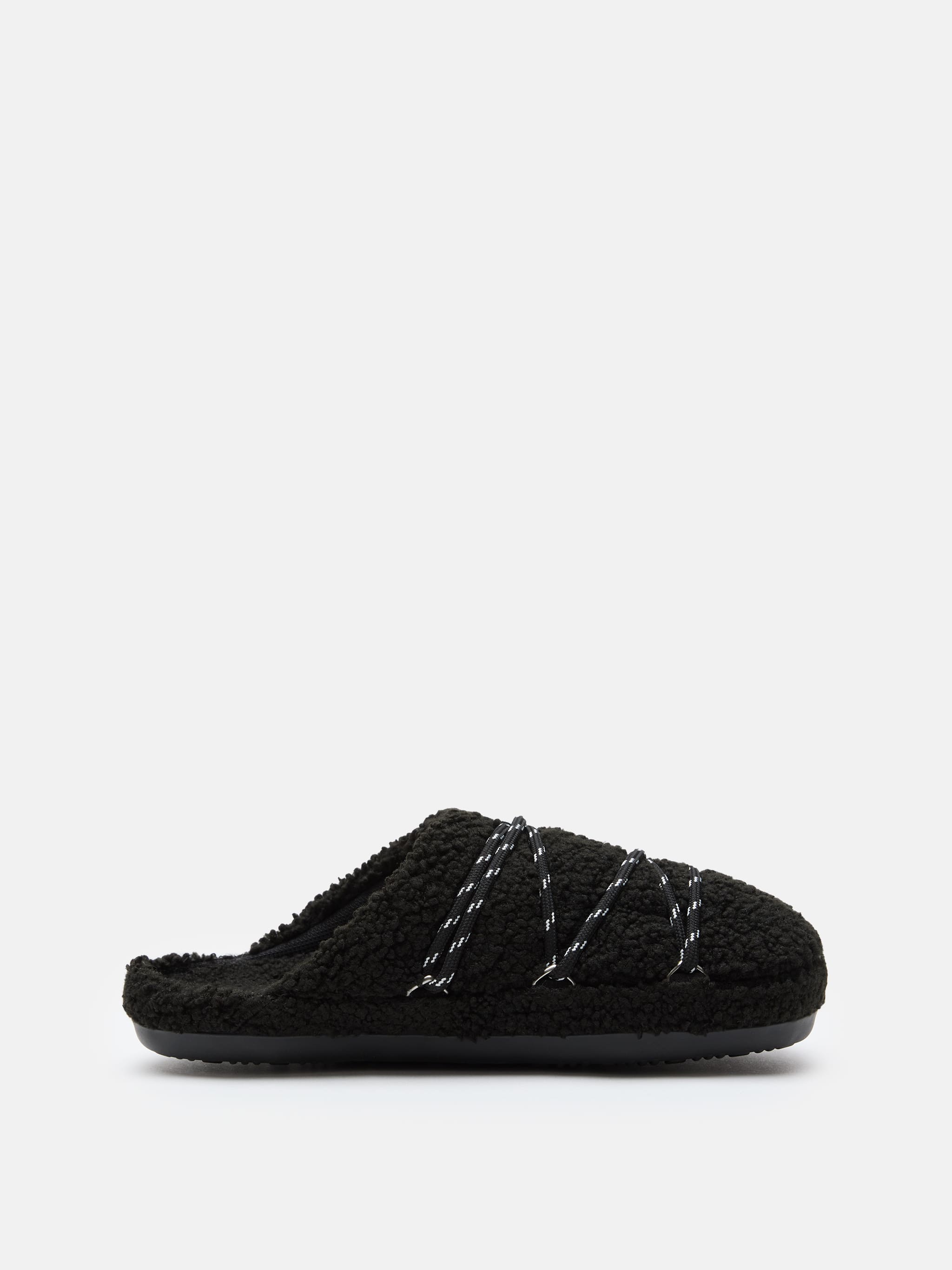 TEDDY SLIPPER BLACK