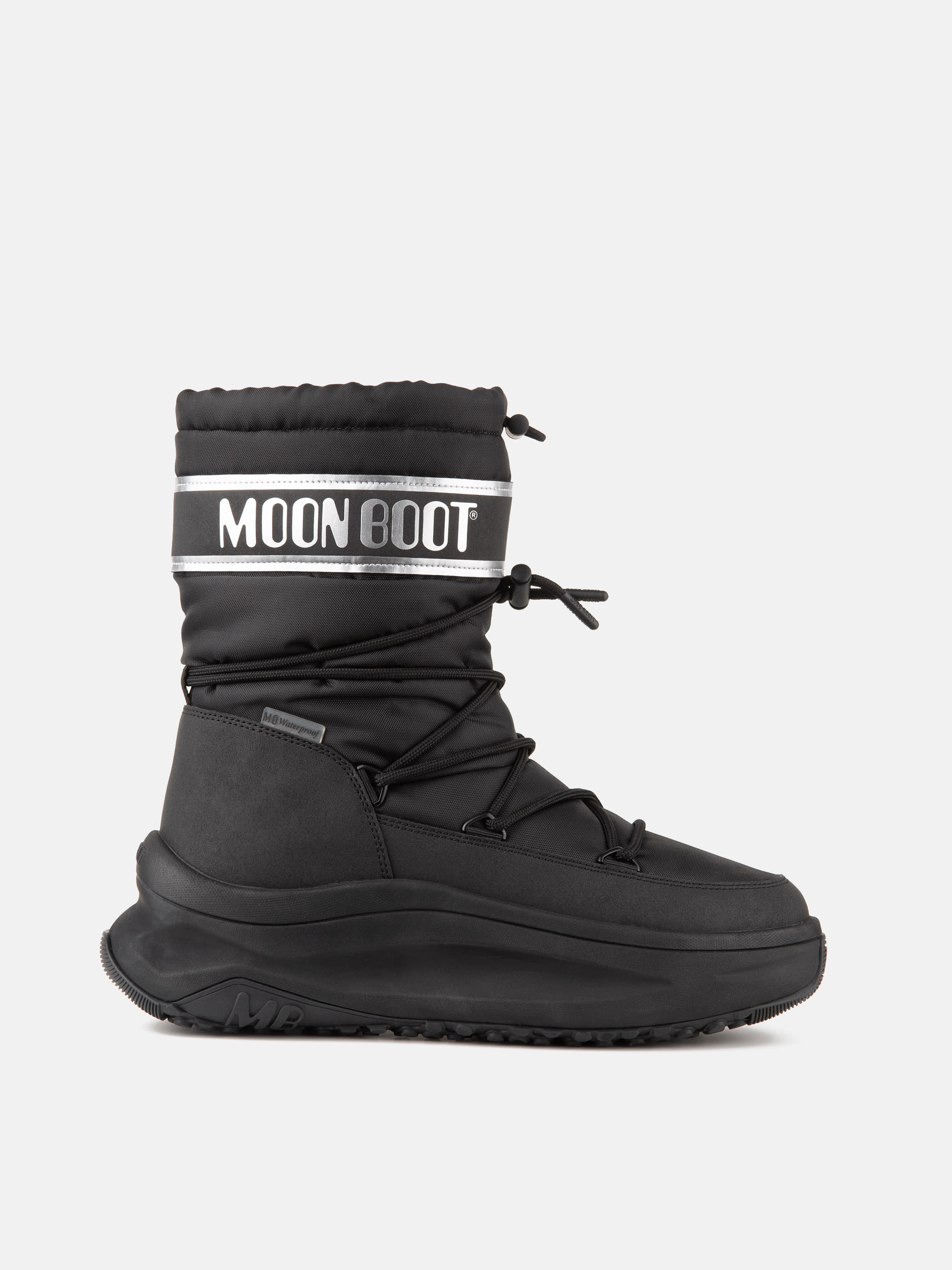 MOON247 SCHWARZE UND SILBERFARBENE POLAR STIEFEL image number 0