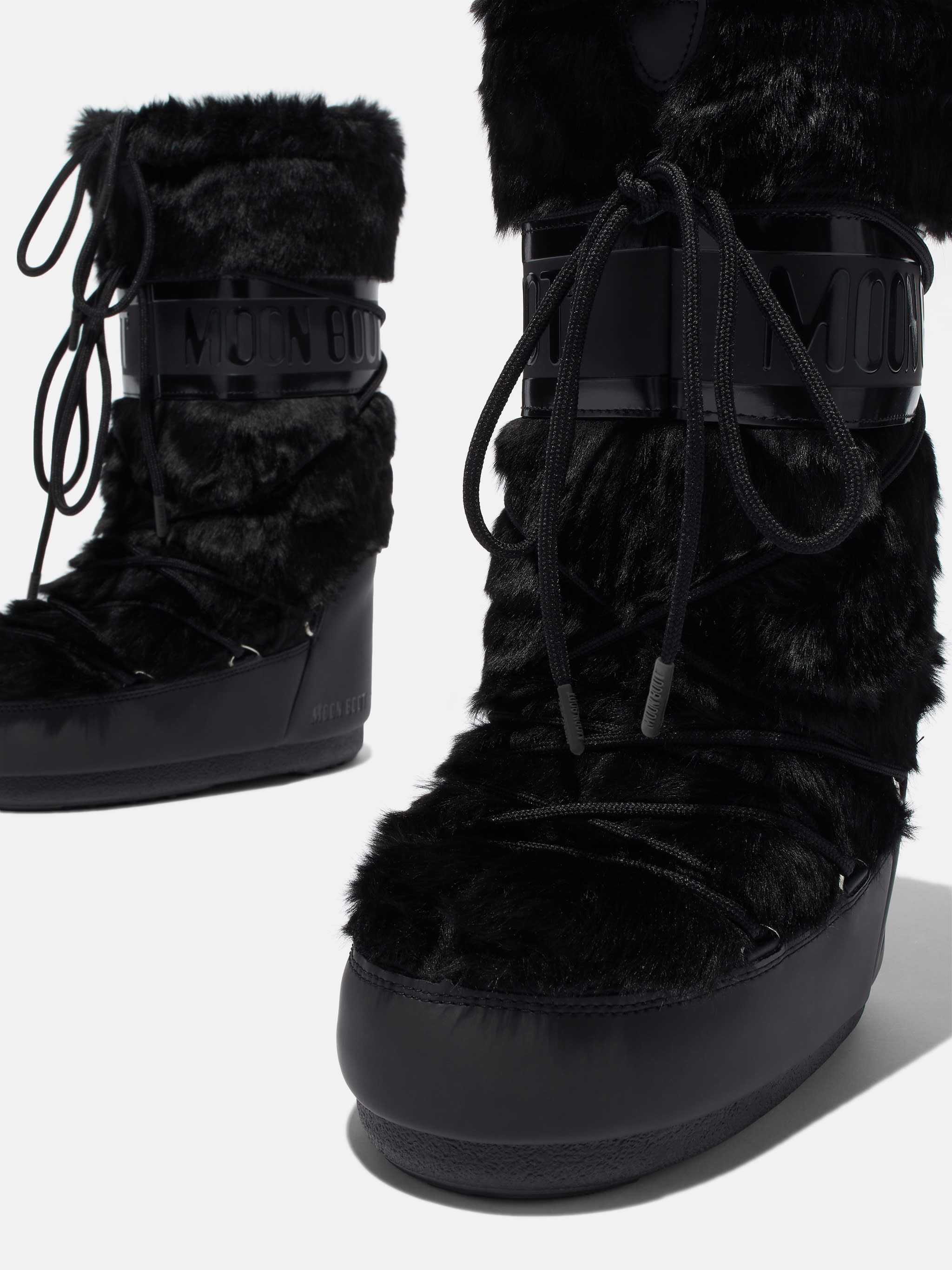 ICON SCHWARZE KUNSTPELZ STIEFEL image number 3