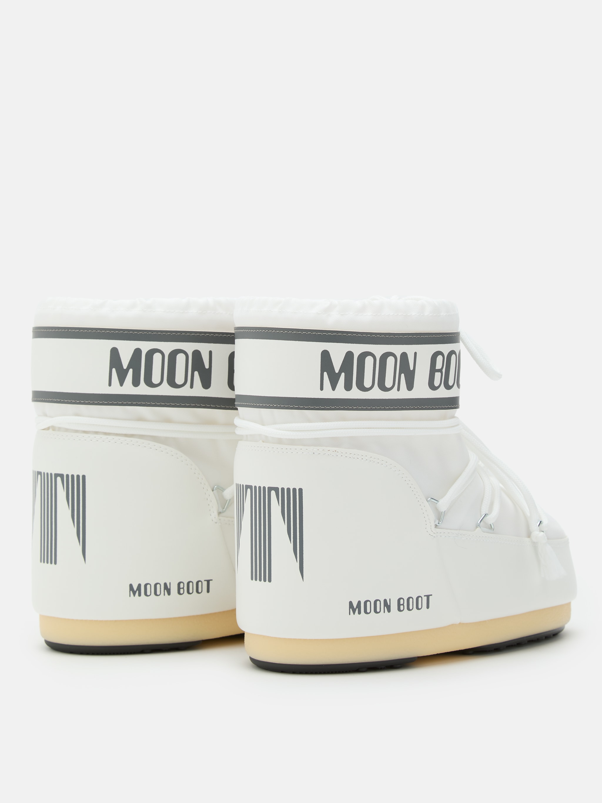 ICON LOW WHITE NYLON BOOTS