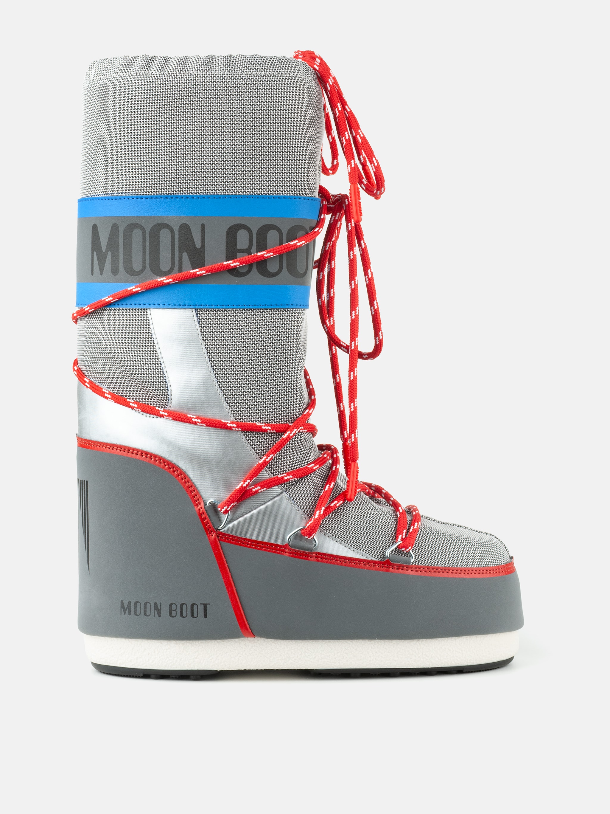 ICON SPACE RACING SILBERFARBENE STIEFEL