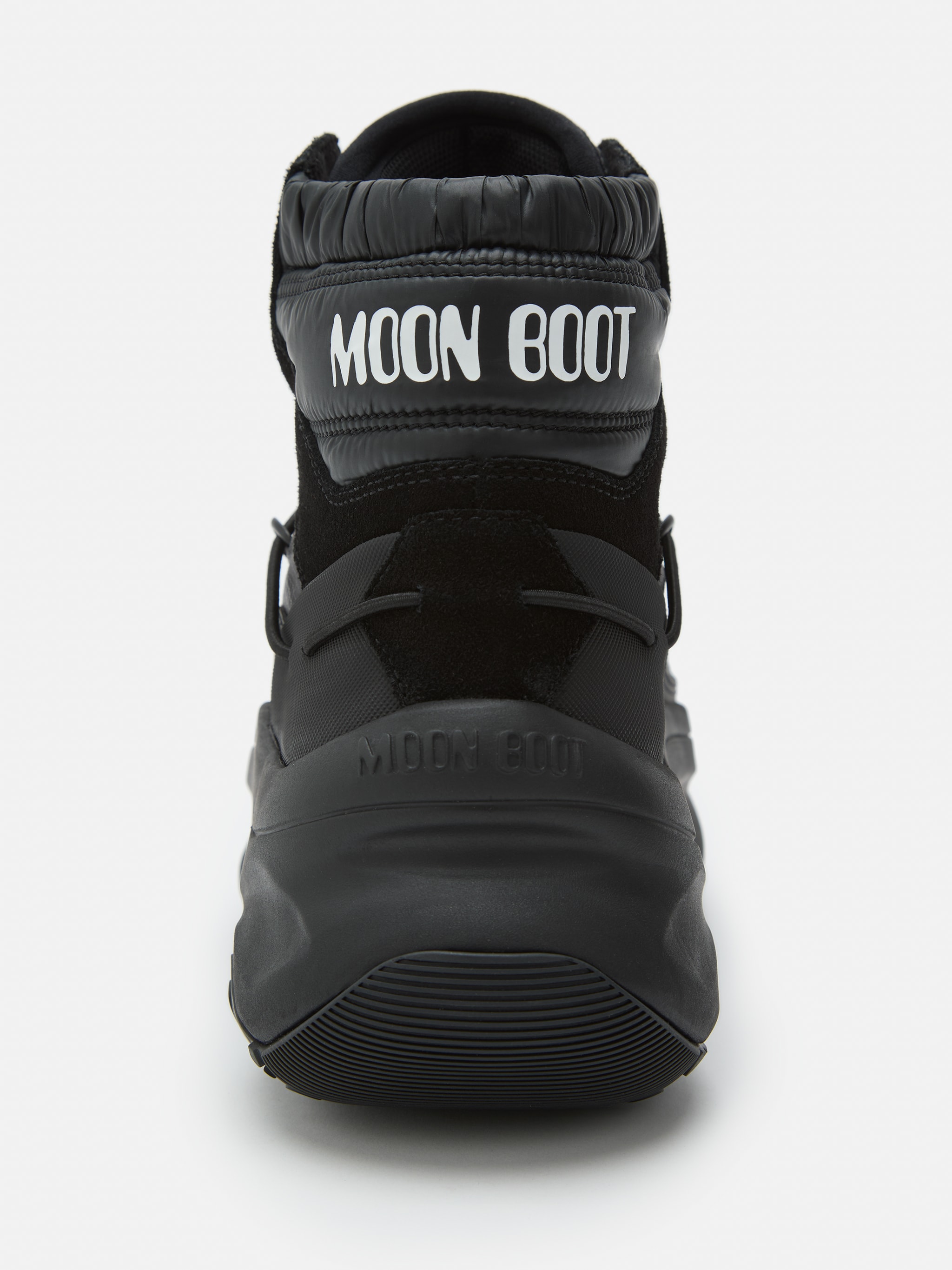 MOON247 BLACK XLACE MID SNEAKERS image number 2