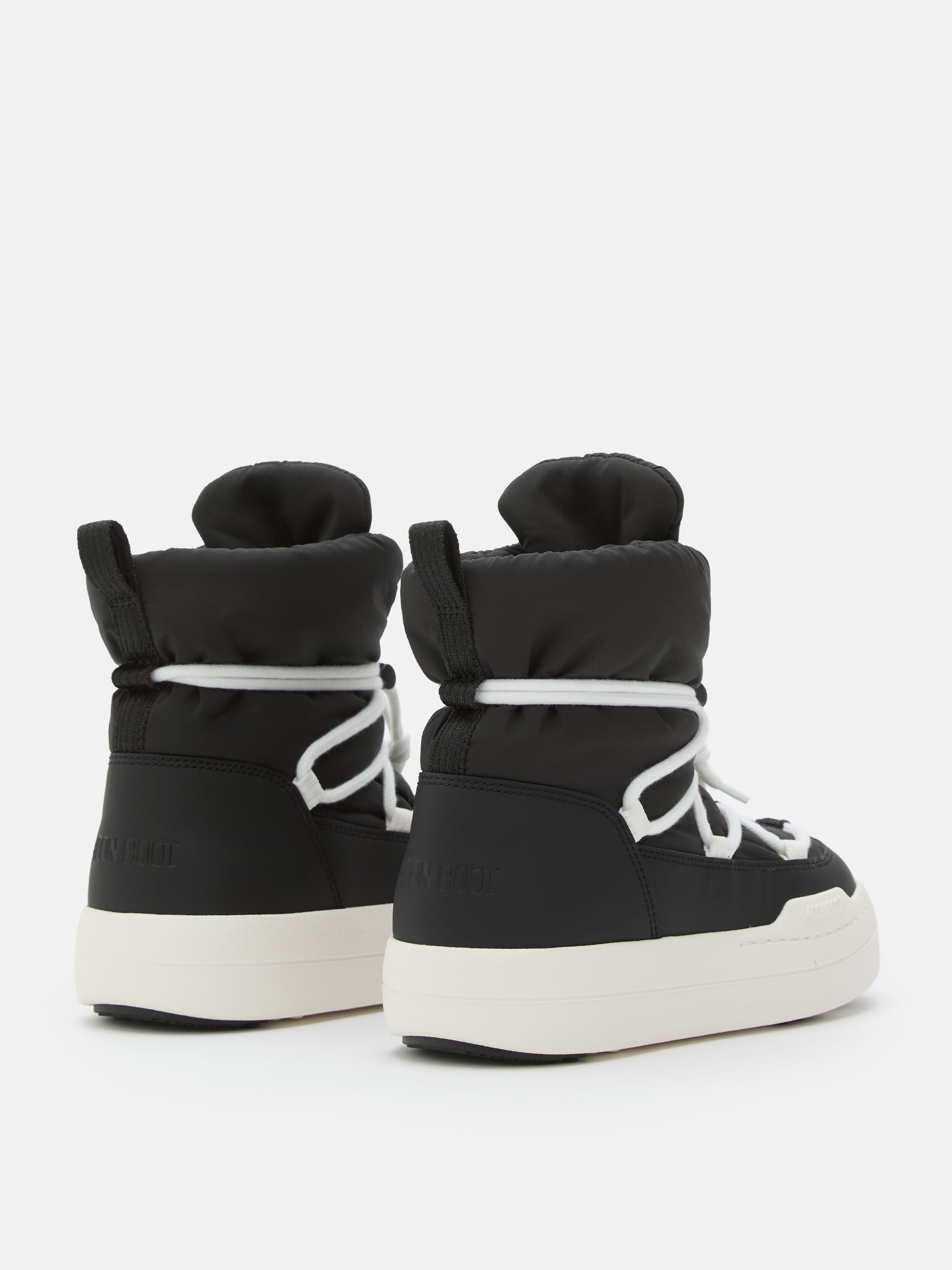 JUNIOR PARK SCHWARZE MID STIEFEL MIT SCHN&Uuml;RUNG