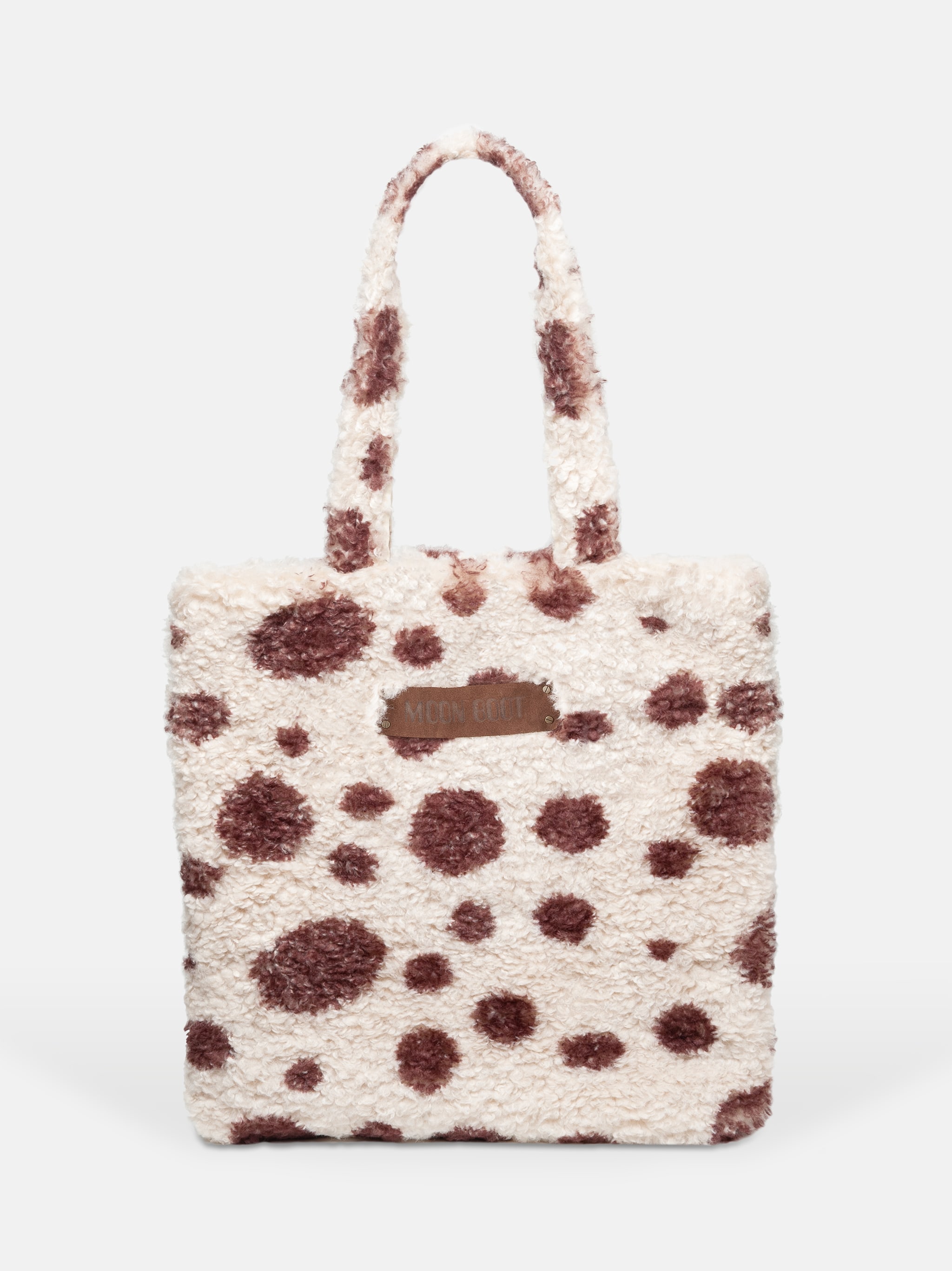 BORSA SHOPPER MARRONE IN ECOPELLICCIA