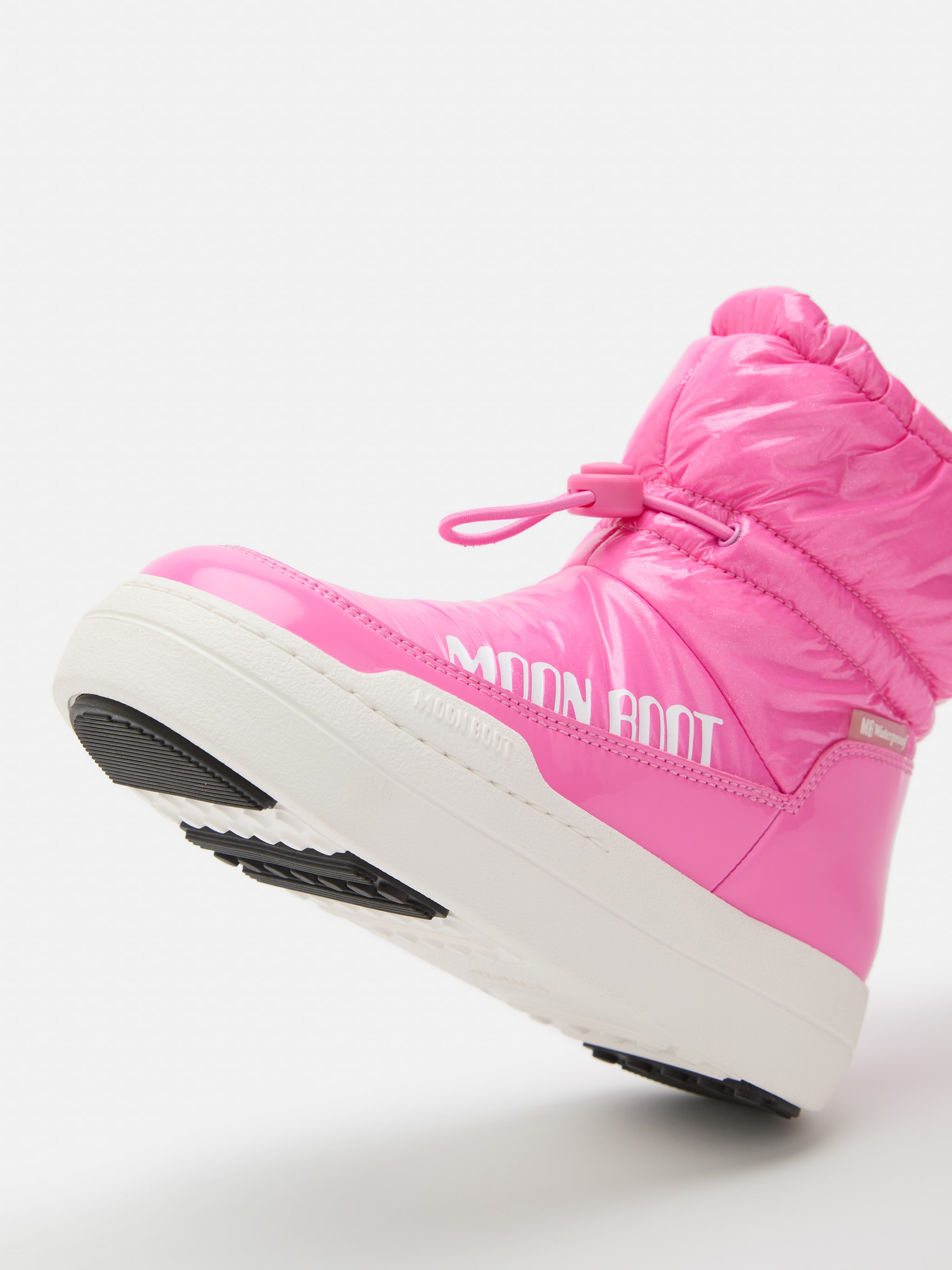 JUNIOR PARK TUBE PINK GLITTER MID BOOTS | Moon Boot®