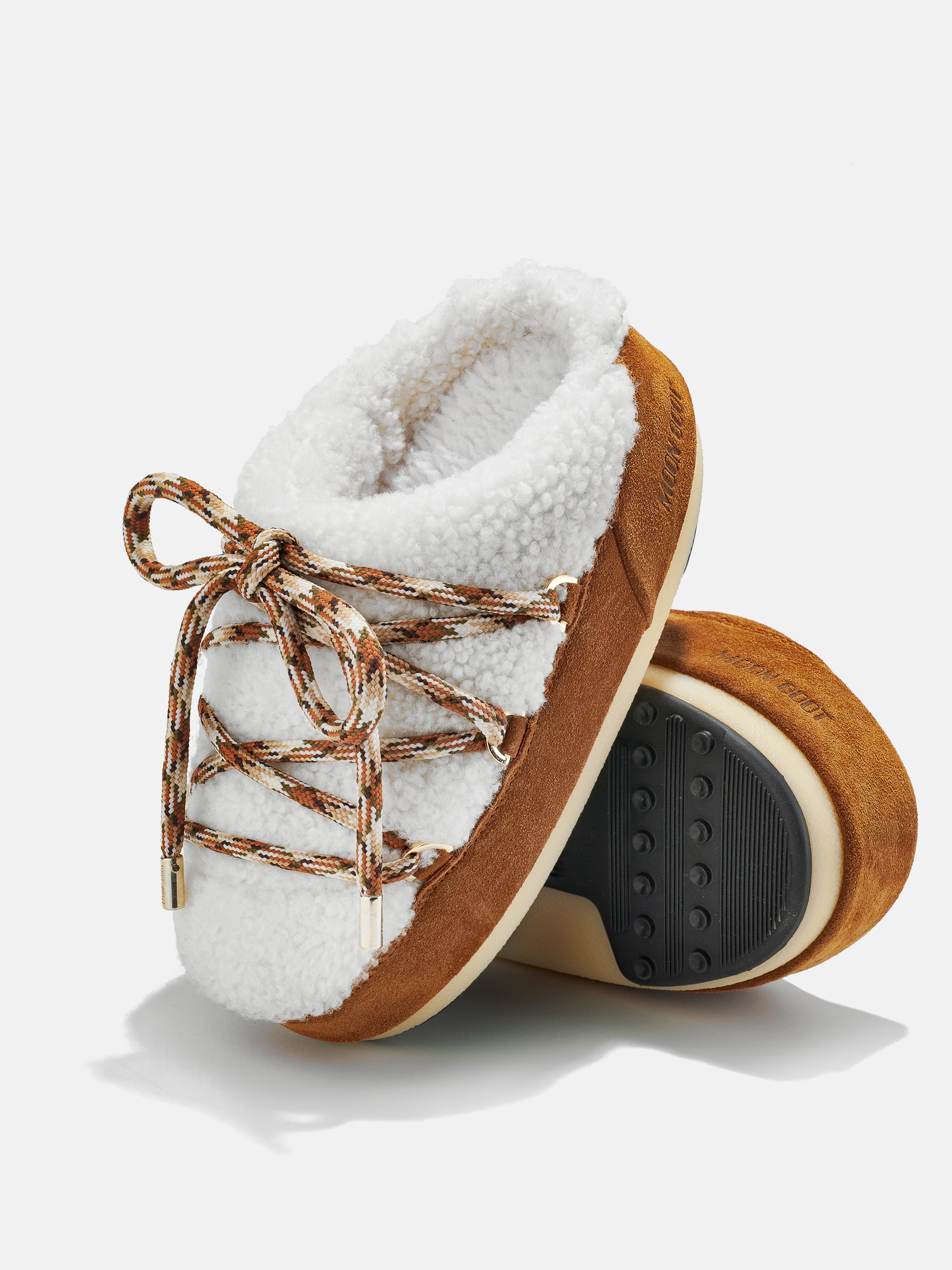 ICON SHEARLING BROWN MULES | Moon Boot®