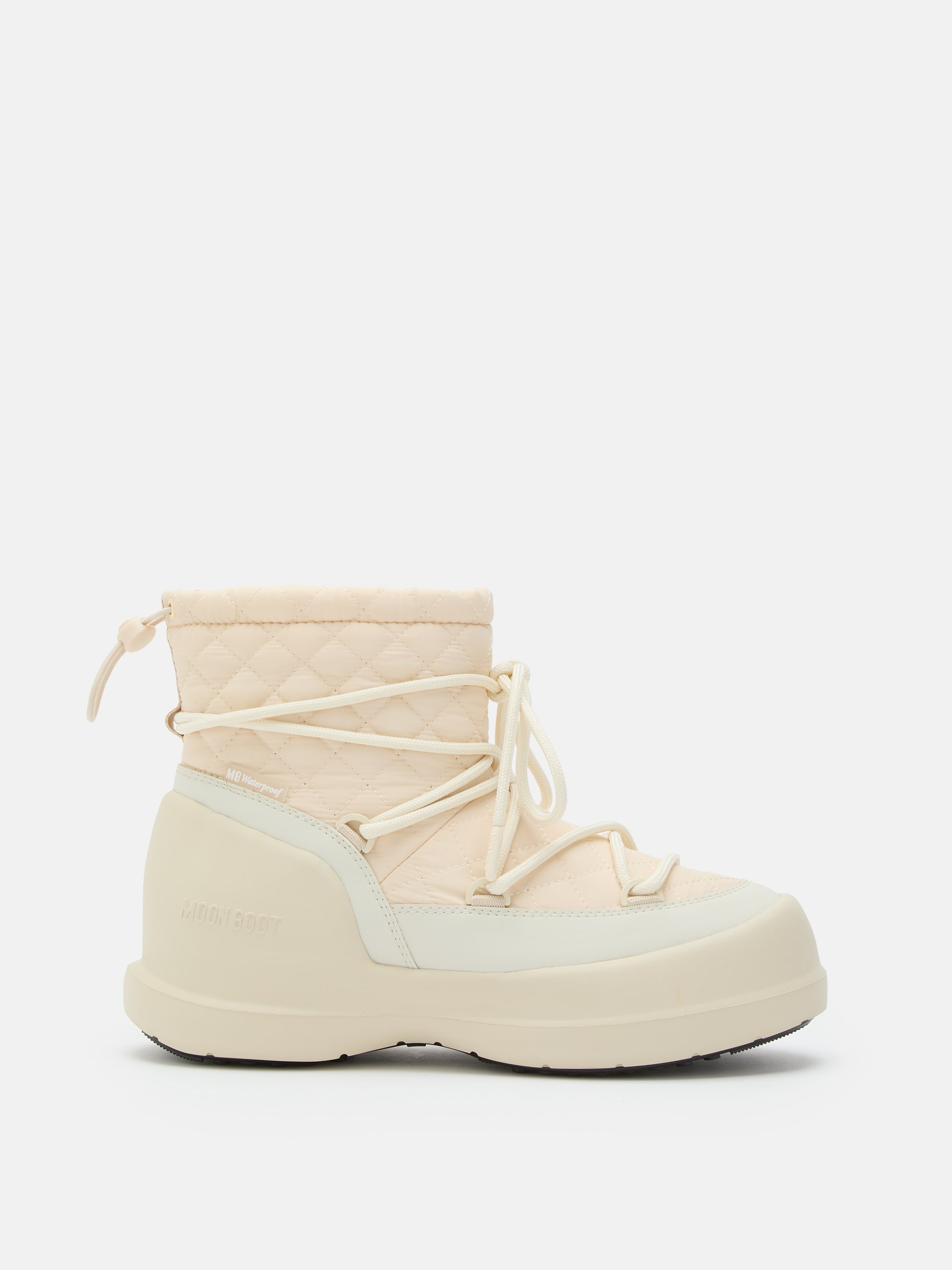 STIVALE MEZZALUNA QUILTED MID PANNA