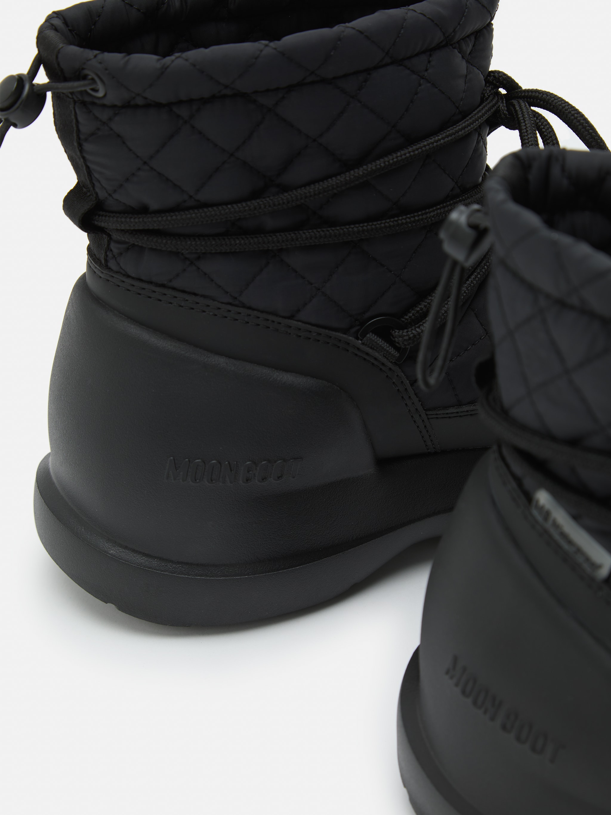 MEZZALUNA MID BLACK QUILTED BOOTS image number 2