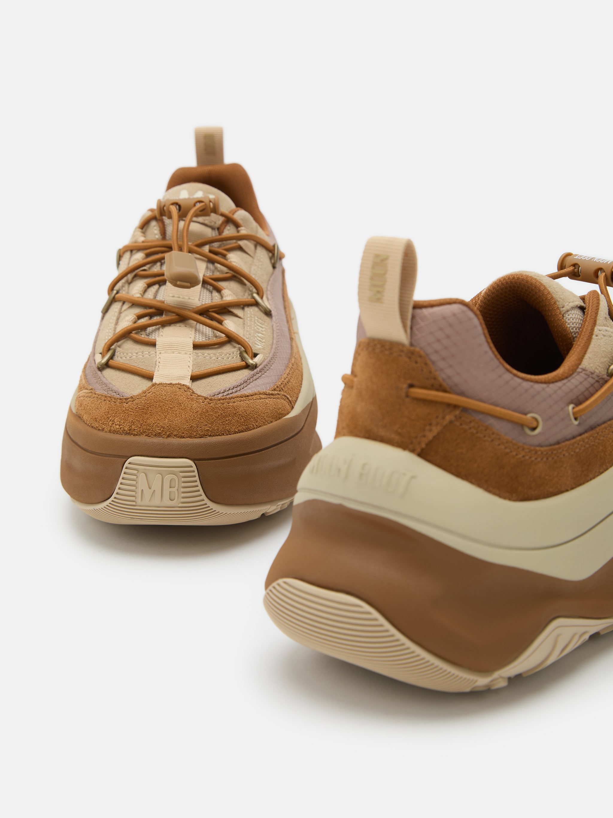 MOON247 XLACE BRAUNE SNEAKERS image number 2