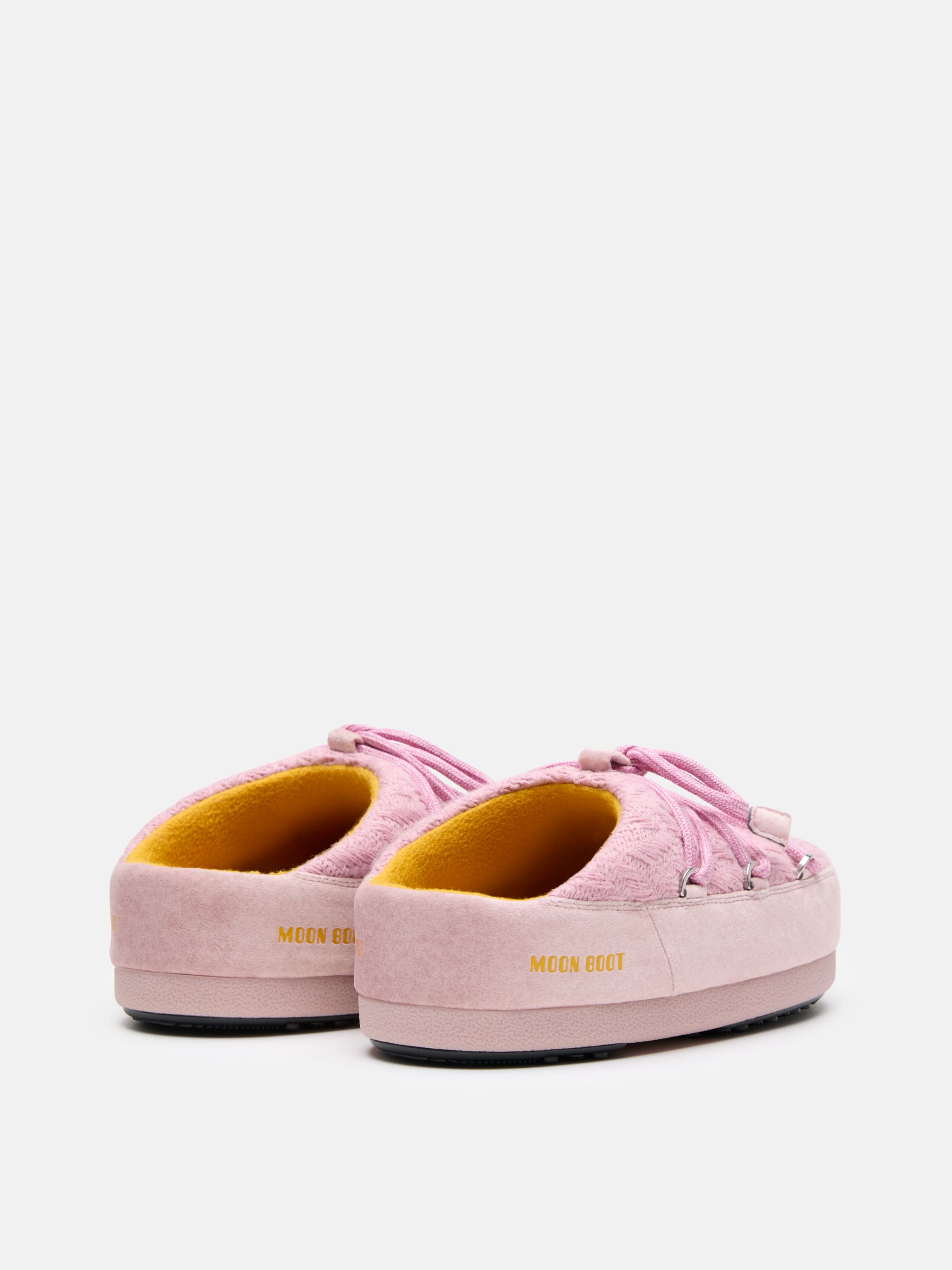 MOON BOOT X GUEST IN RESIDENCE EVX MULES AUS STRICK IN ROSA