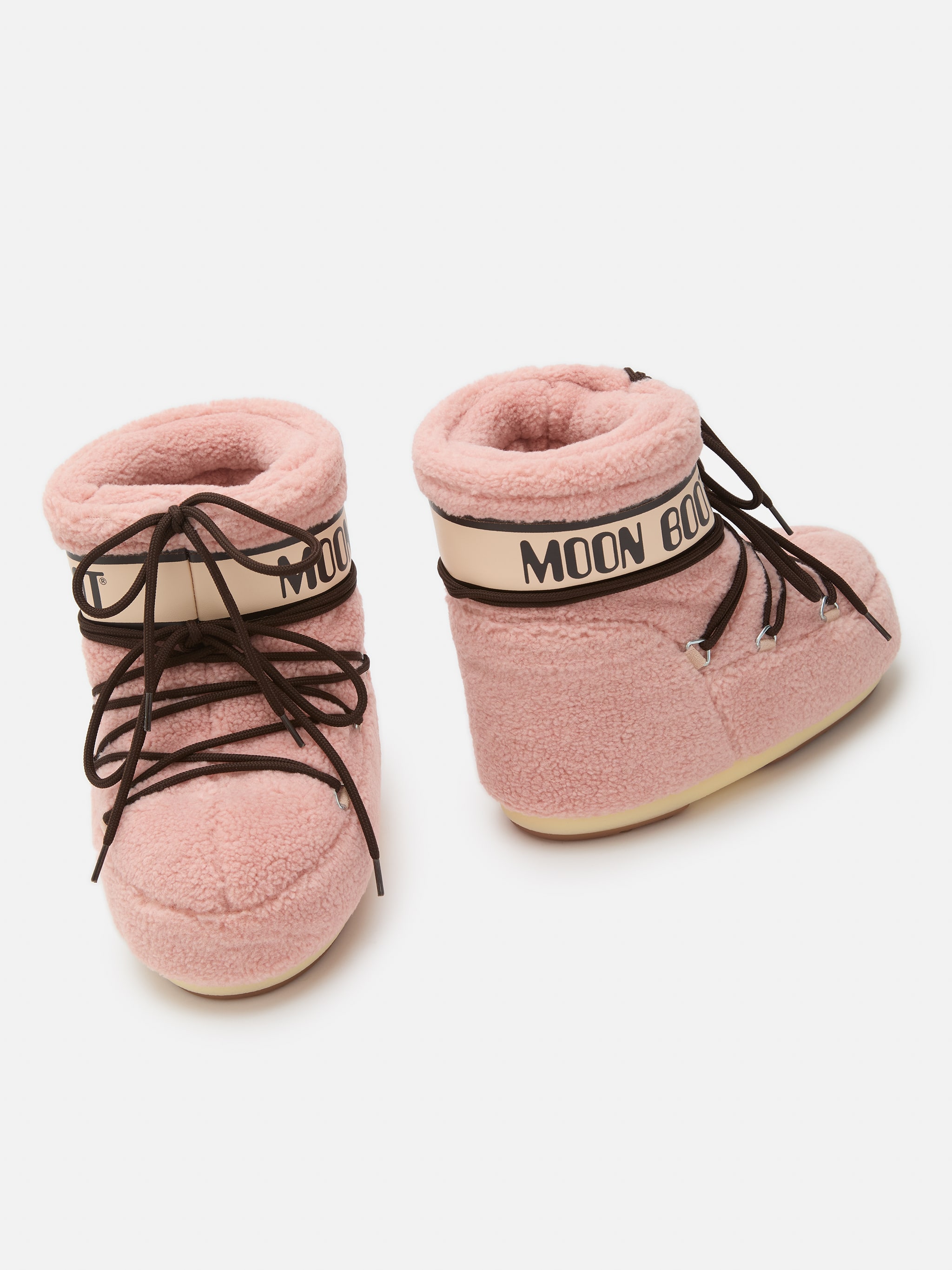 ICON LOW ROSAFARBENE STIEFEL AUS FLEECE image number 3