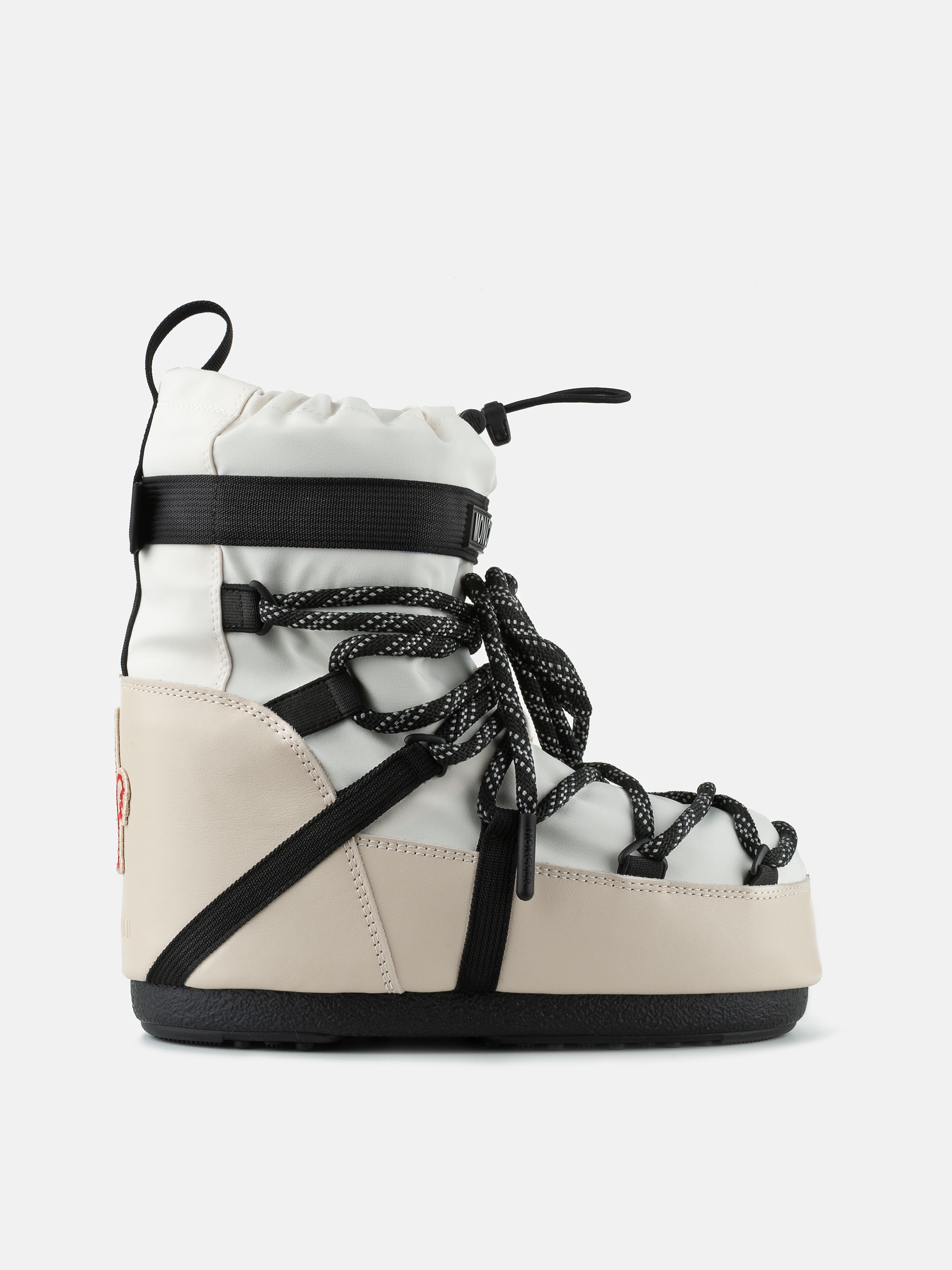 MOON BOOT X MONCLER GRENOBLE ICON LOW STIEFEL IN WEISS