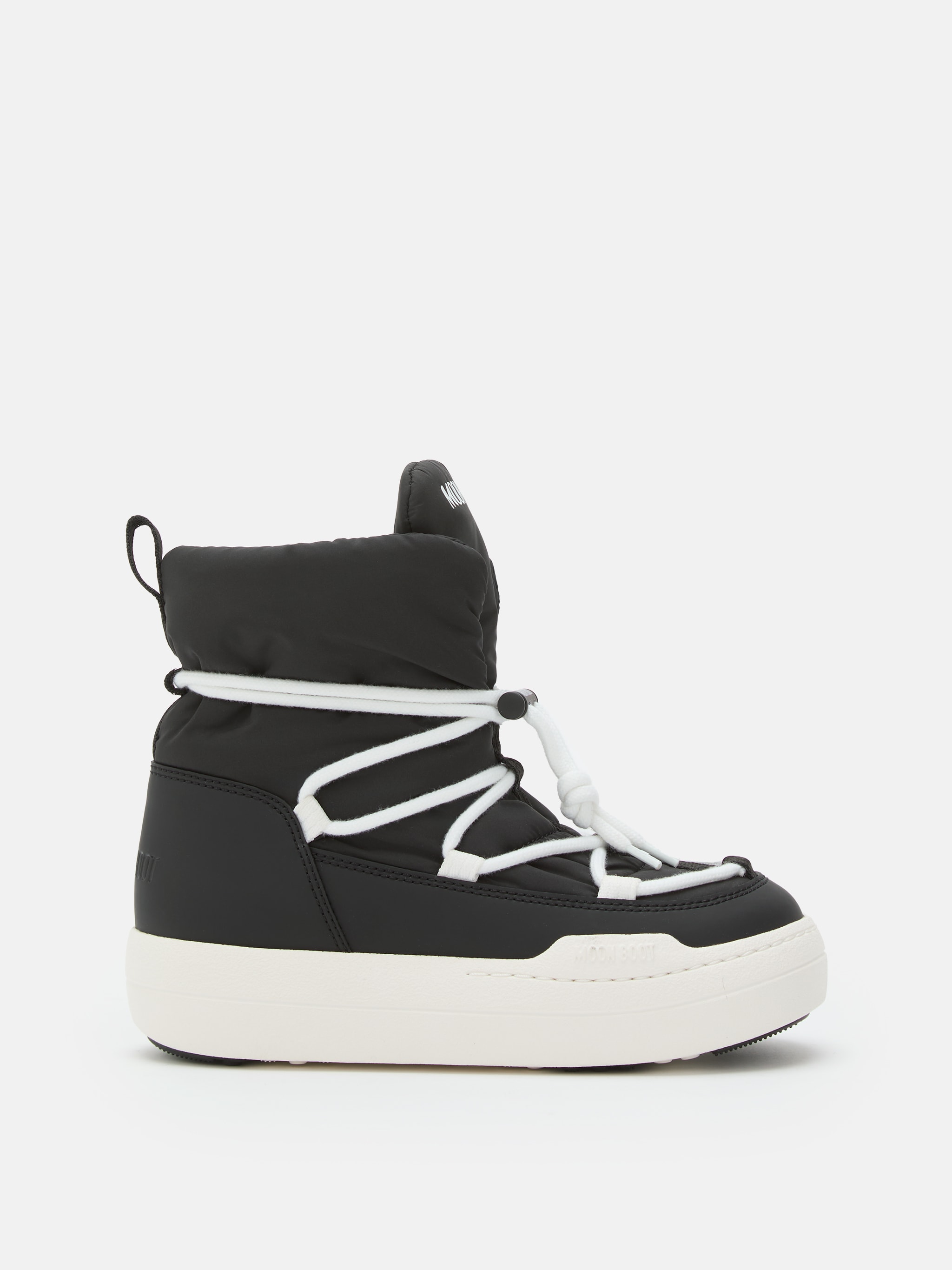JUNIOR PARK SCHWARZE MID STIEFEL MIT SCHN&Uuml;RUNG