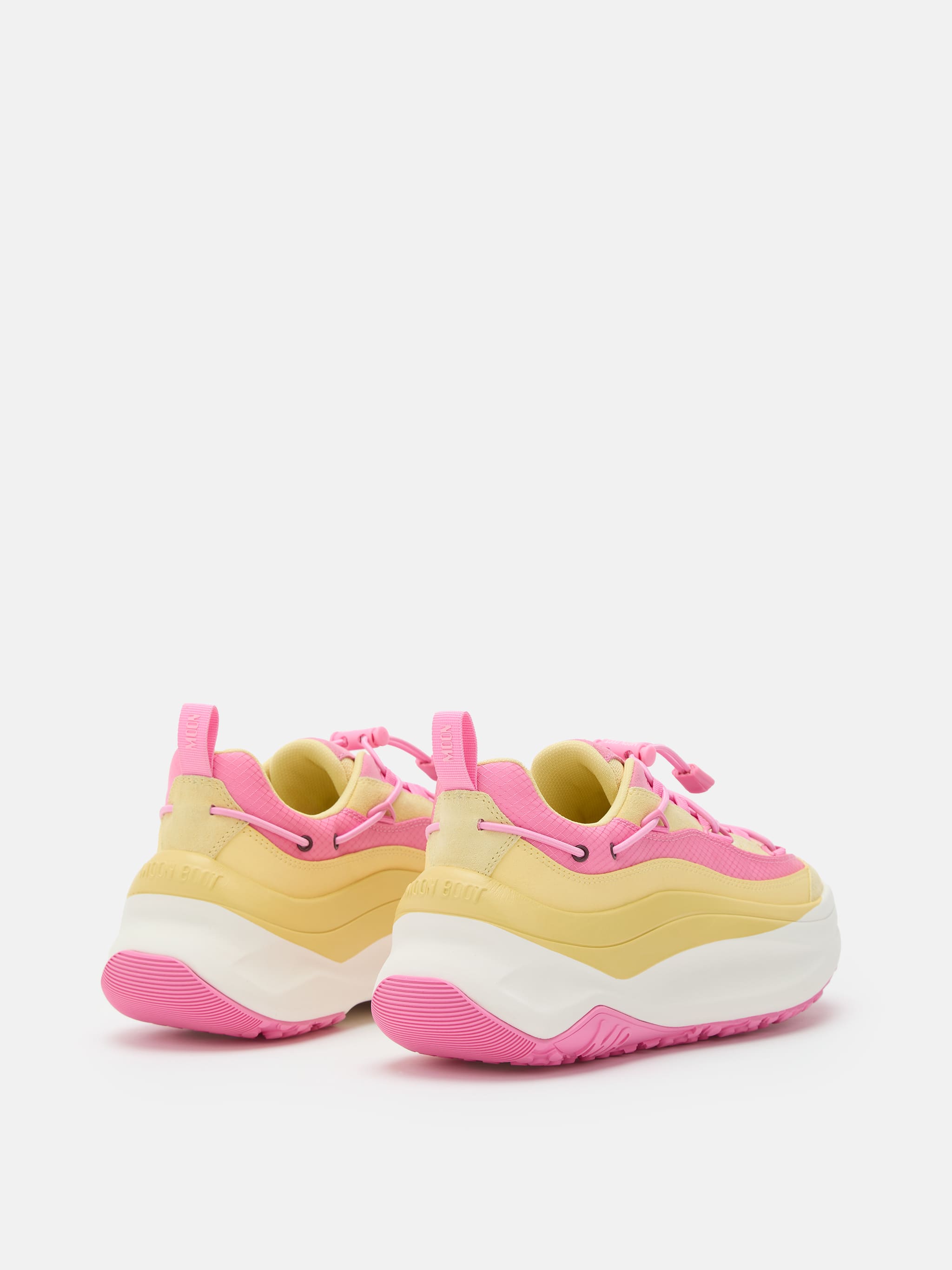SNEAKER MOON247 XLACE GIALLO E ROSA