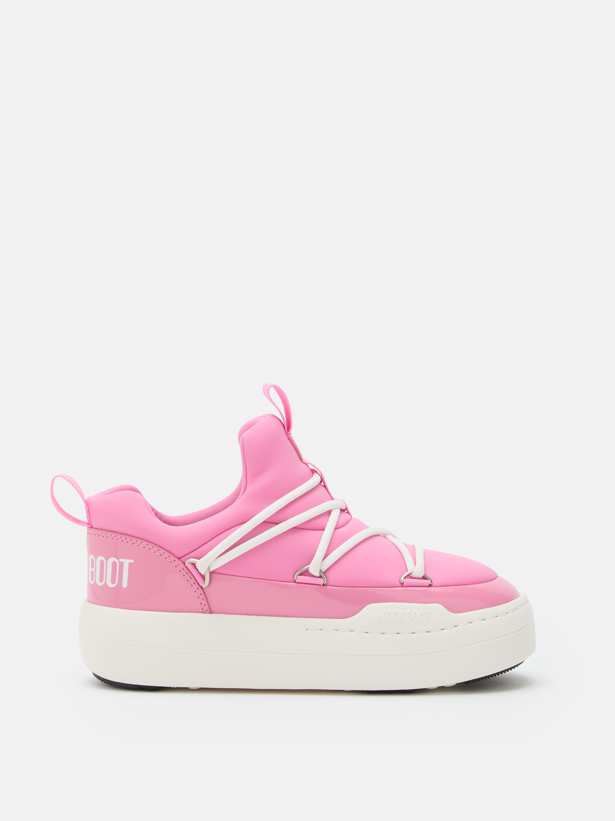 JUNIOR PARK ROSAFARBENE LOW SNEAKERS MIT SCHN&Uuml;RUNG