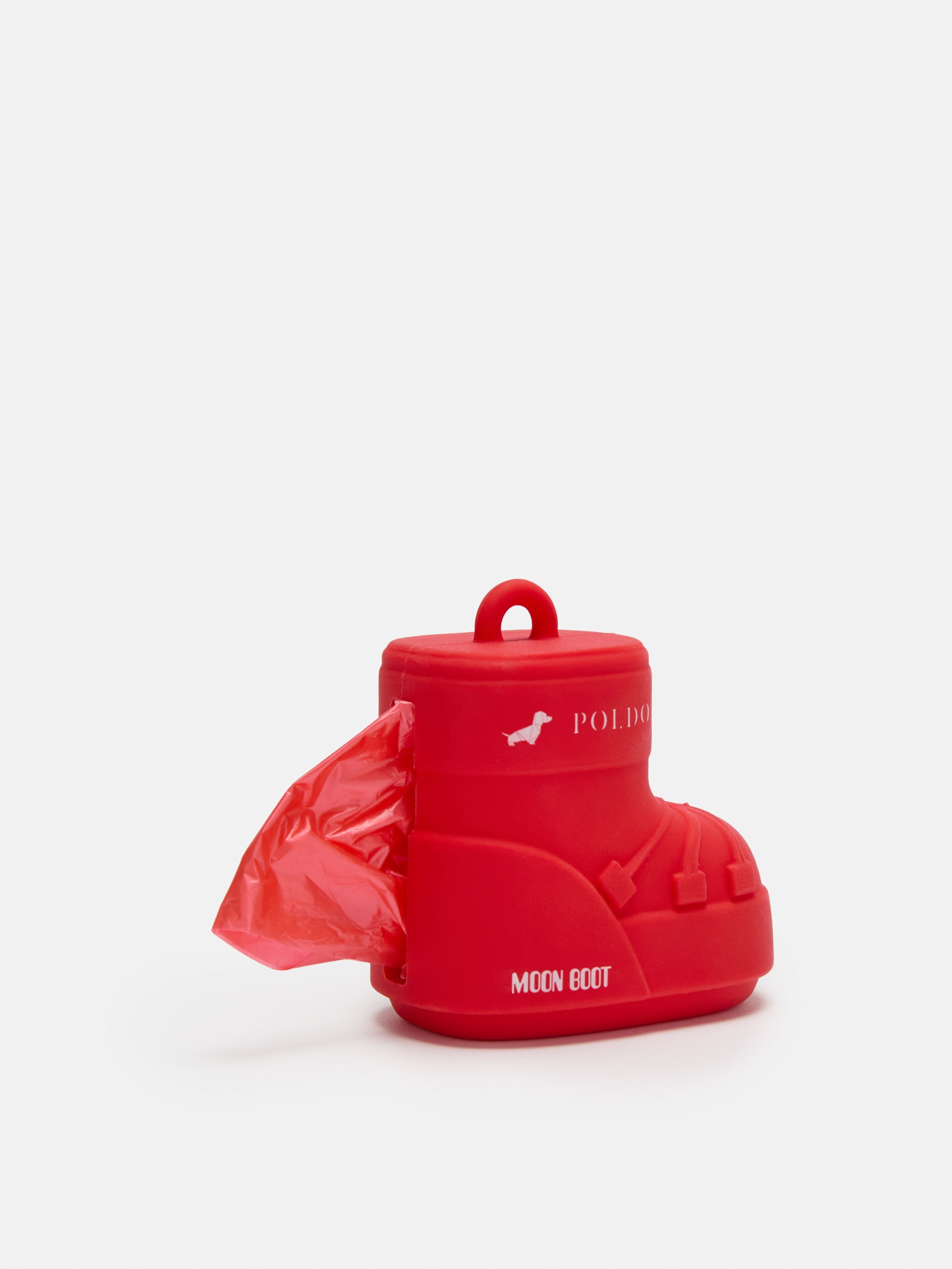 MOON BOOT X POLDO DOG COUTURE RED DOG BAG HOLDER image number 2