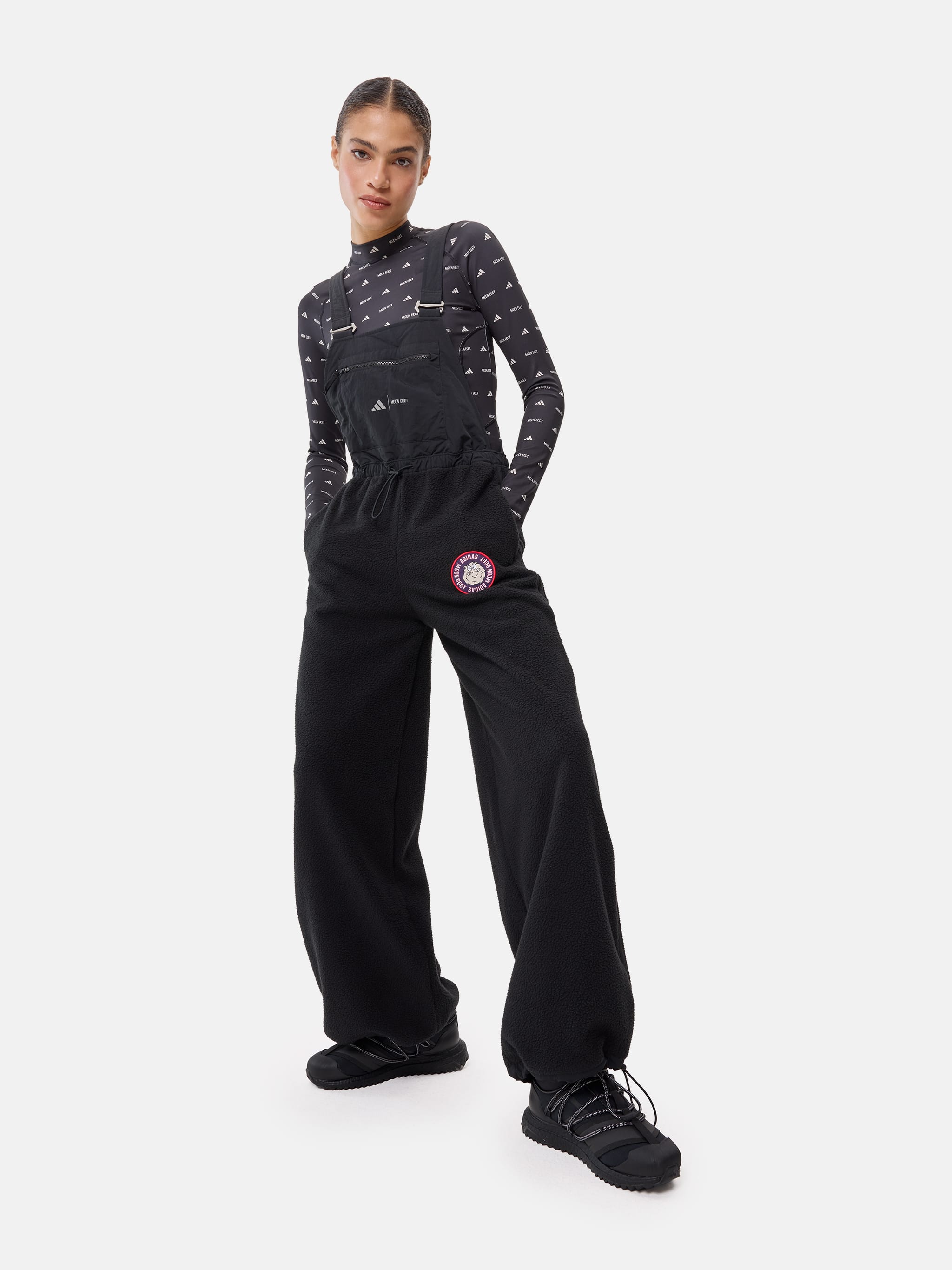 ADIDAS X MOON BOOT BLACK OVERALLS