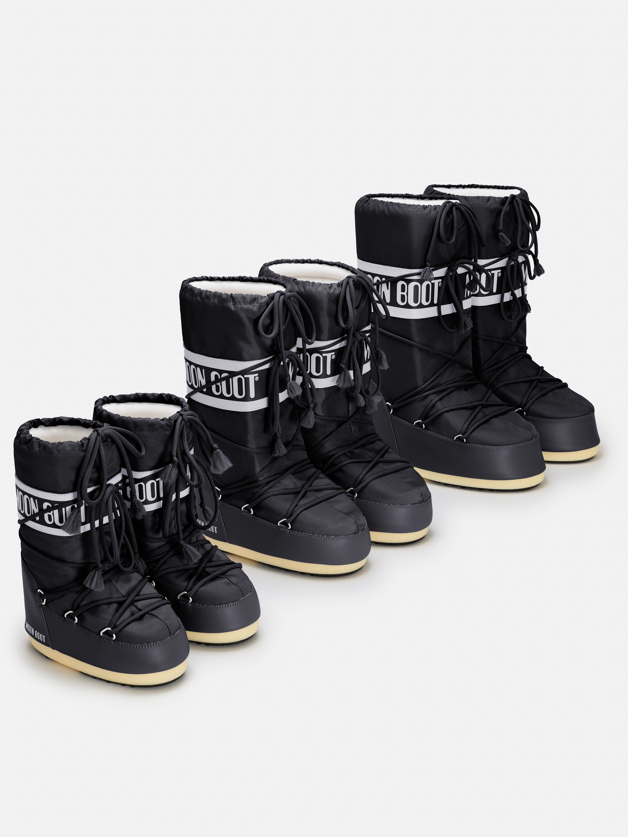 新品MOONBOOT ICON BLACK NYLON BOOTS ムーンブーツ ICON BLACK NYLON BOOTS | Moon Boot®