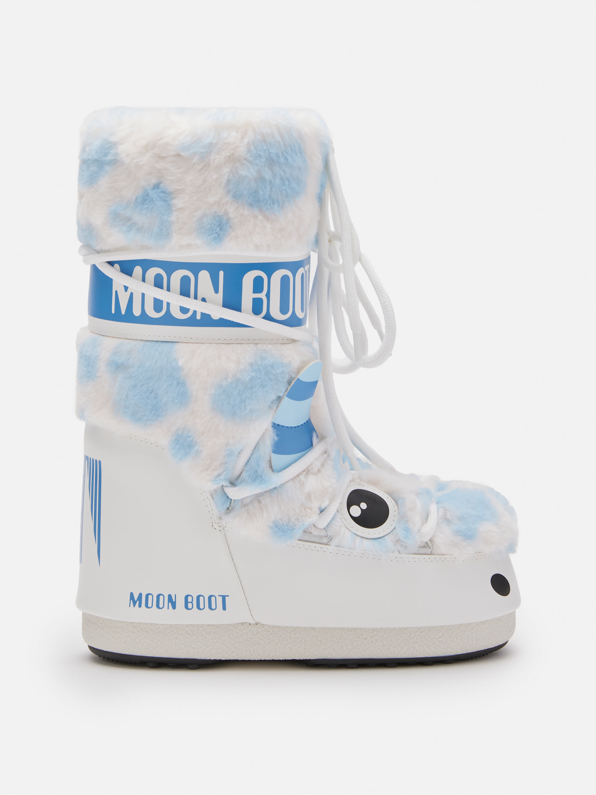 ICON JUNIOR YETI FAUX-FUR STIEFEL WEI&szlig;