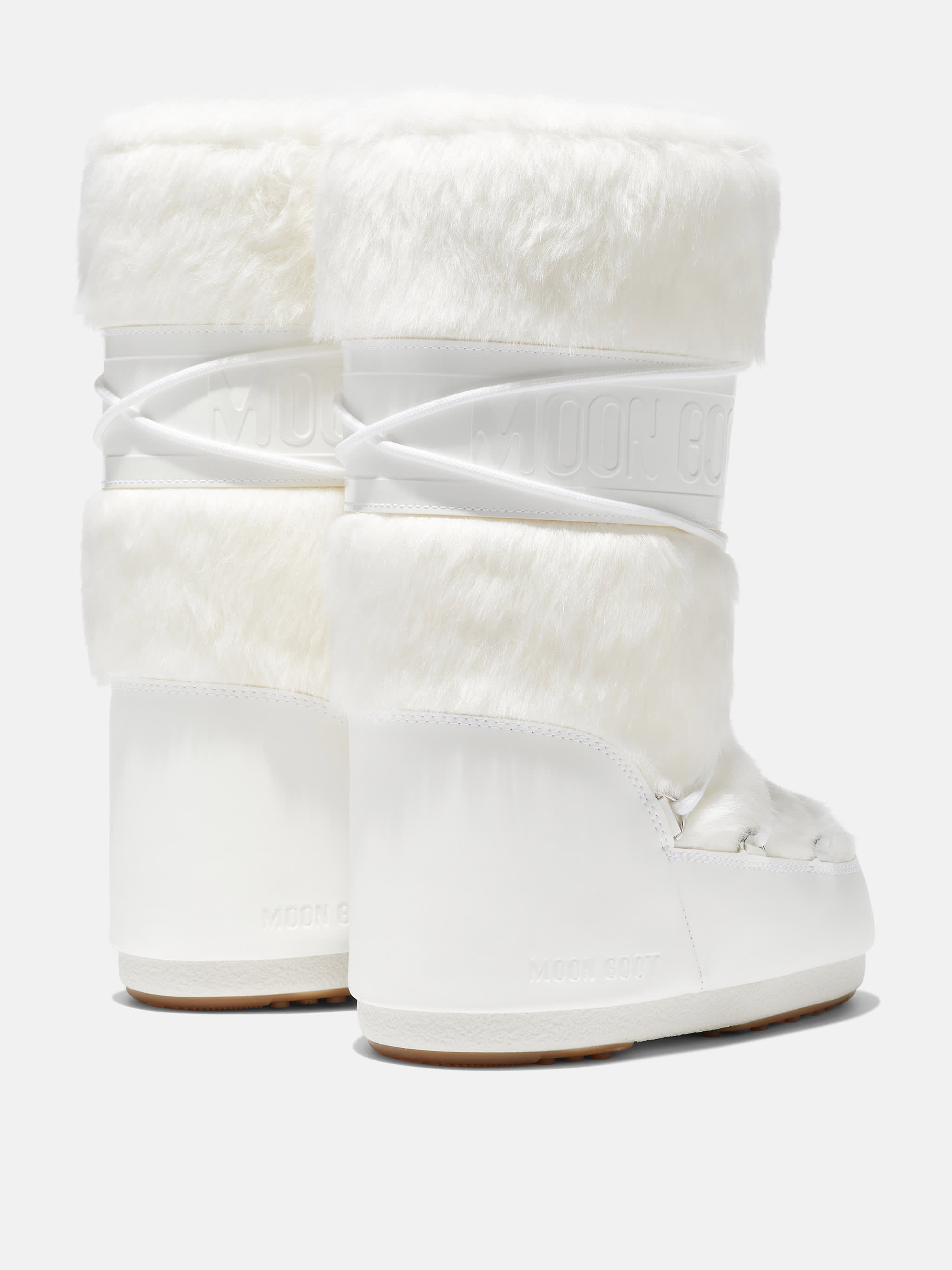 BOTAS ICON WHITE DE PIEL SINT&Eacute;TICA image number 1