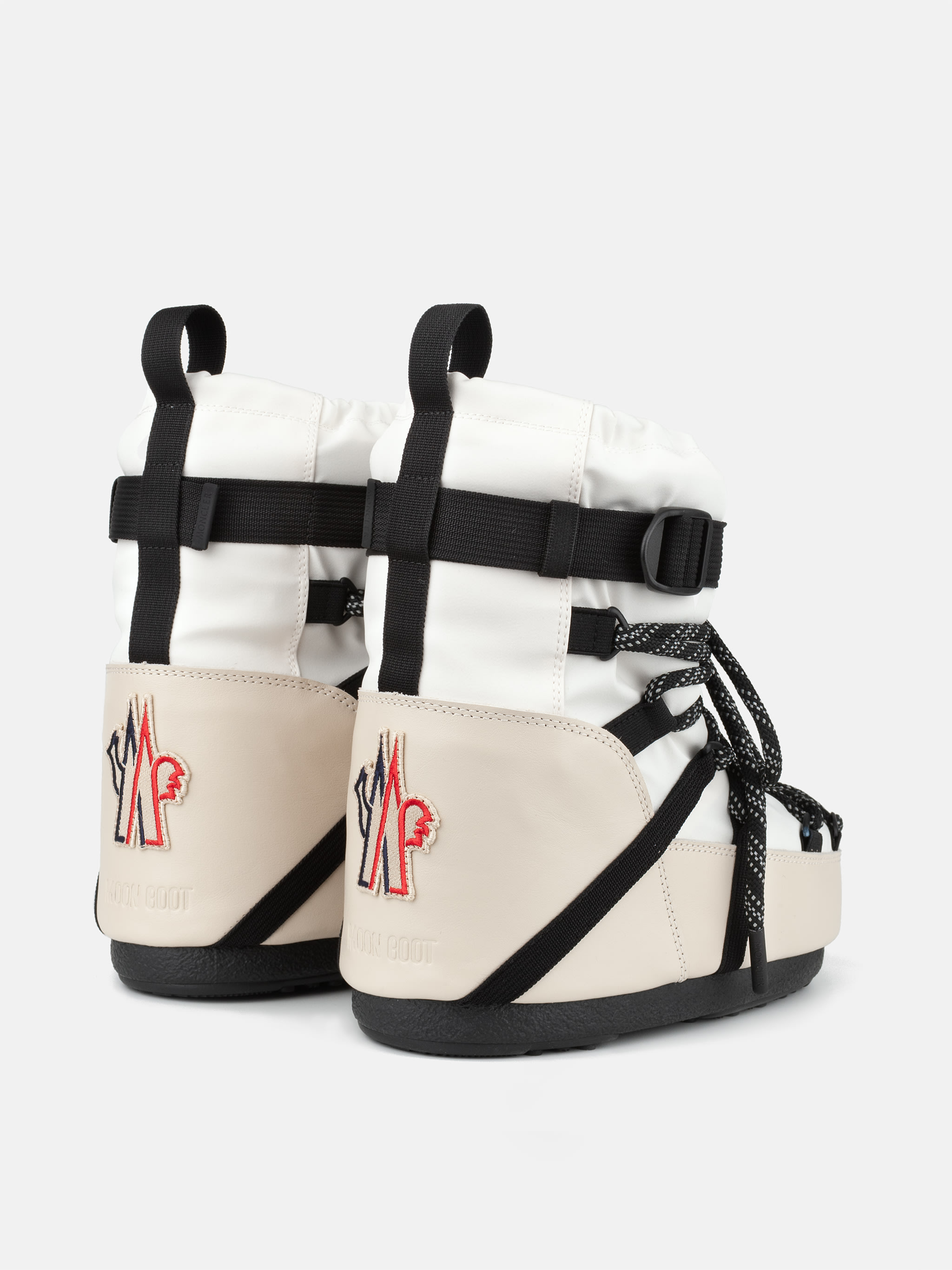 MOON BOOT X MONCLER GRENOBLE ICON LOW STIEFEL IN WEISS