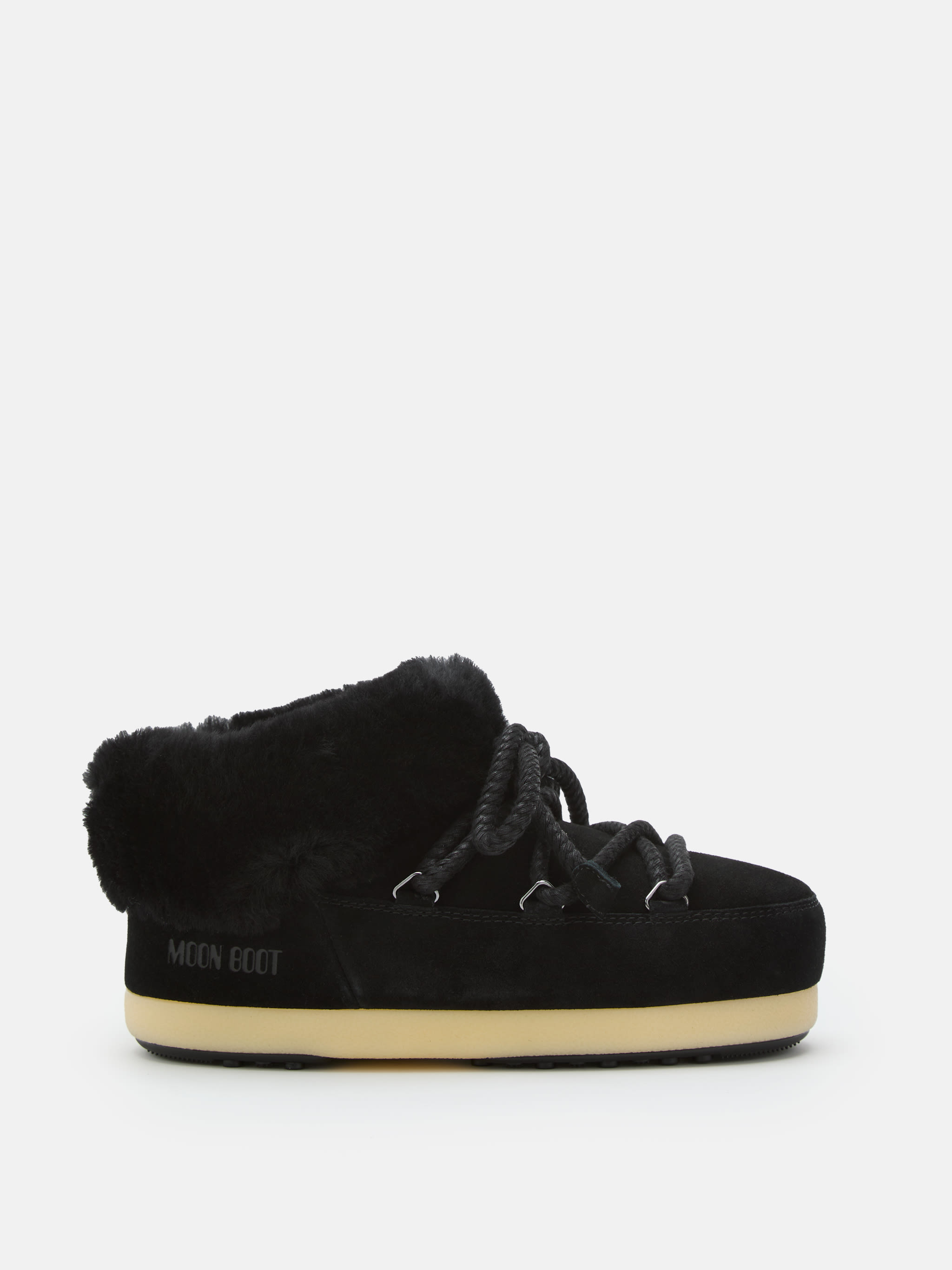 EVX SCHWARZE MULES AUS VELOURSLEDER