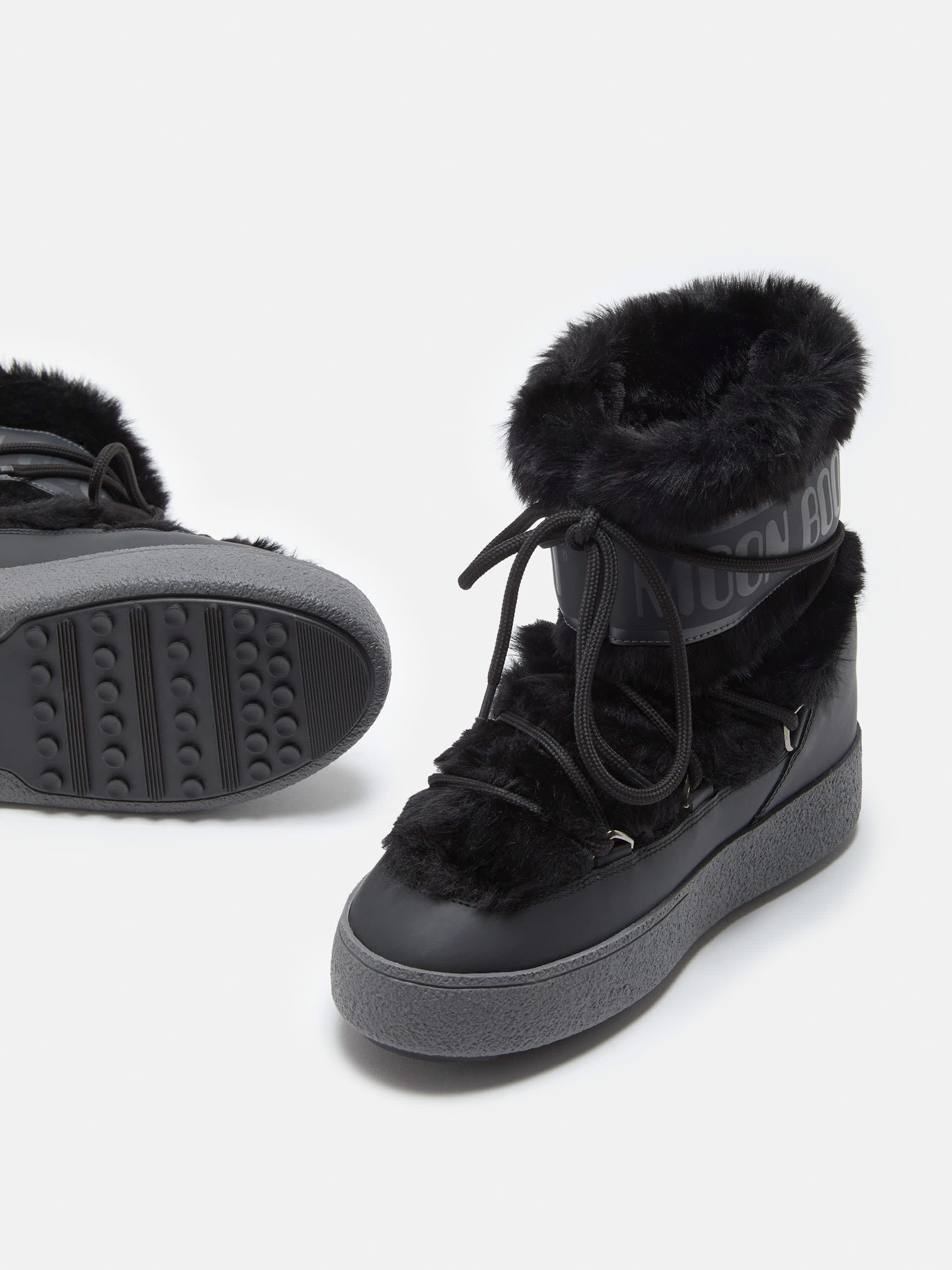 BOTAS LTRACK LOW FAUX-FUR NEGRO image number 2