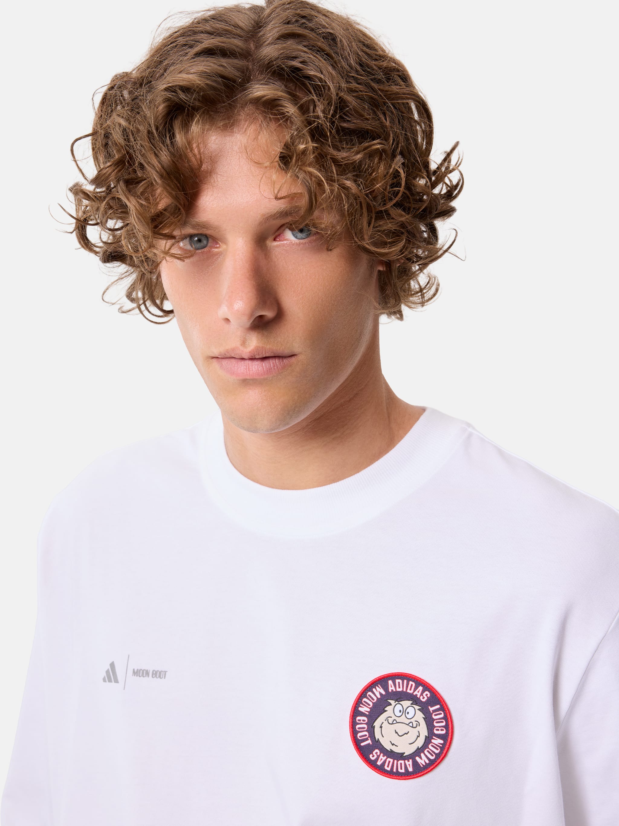 T-SHIRT &Agrave; MANCHES LONGUES BLANC ADIDAS X MOON BOOT