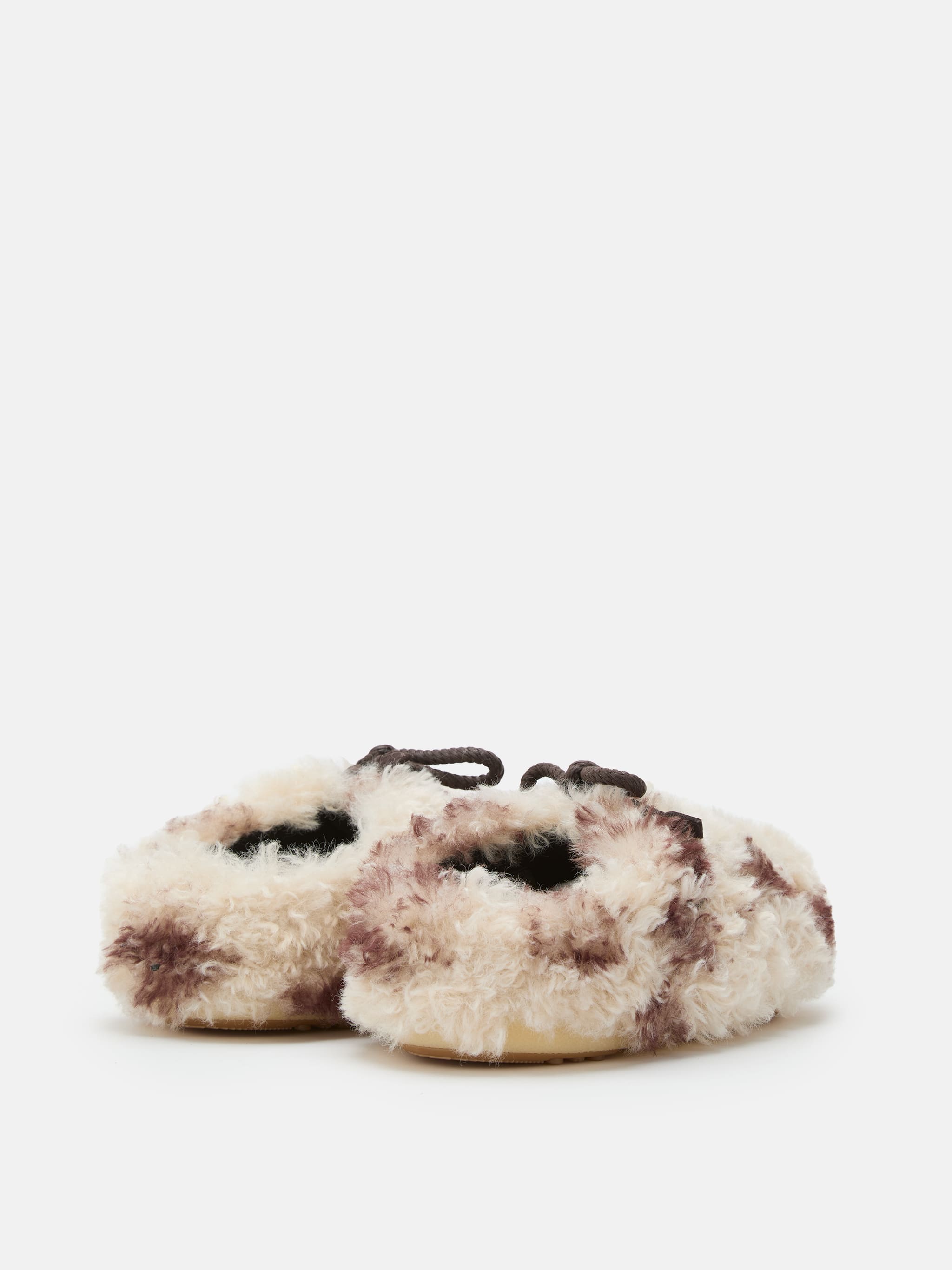 EVX COW-PRINT CURLY MULES image number 1