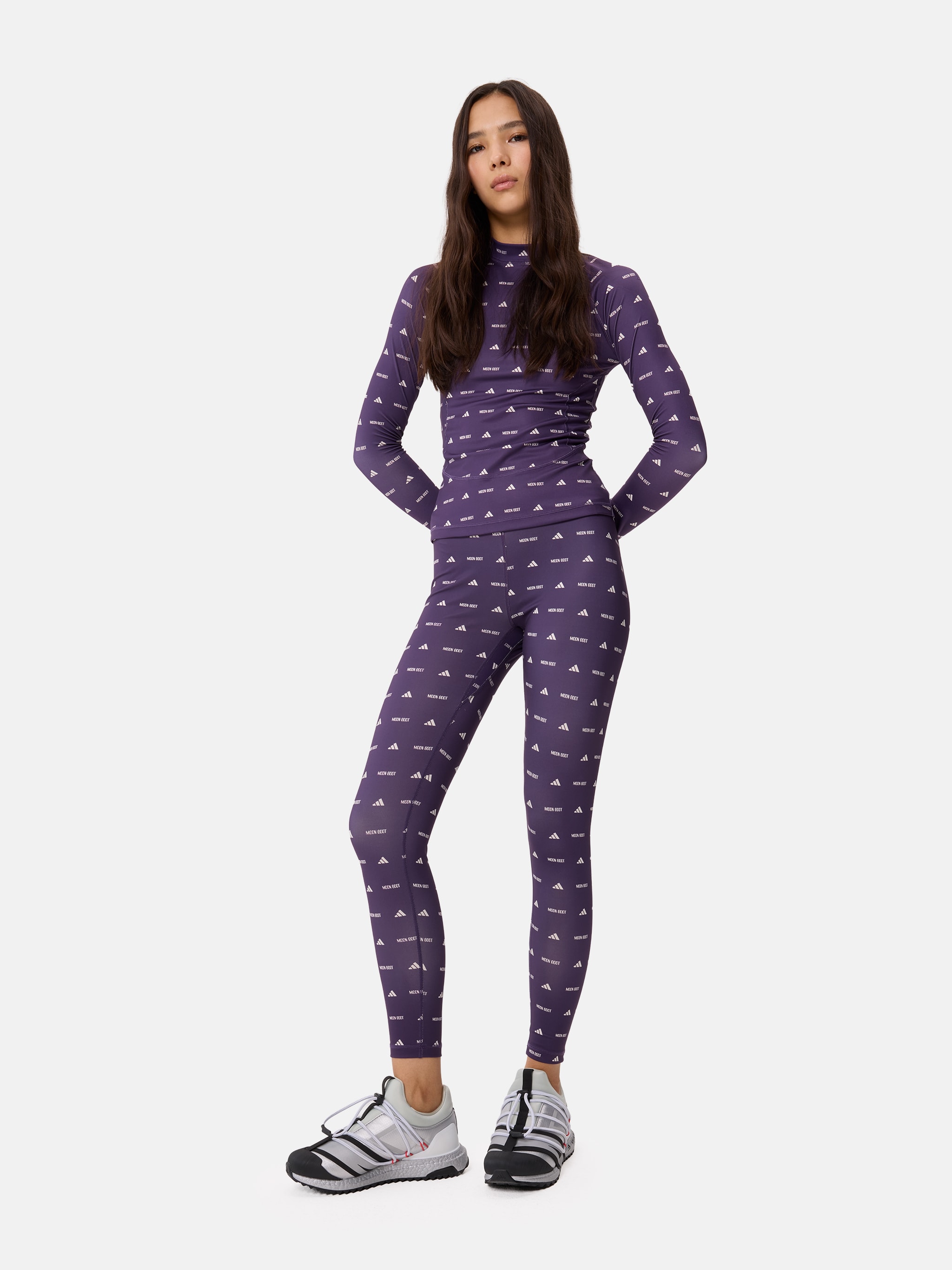 MAGLIA A MANICHE LUNGHE VIOLA ADIDAS X MOON BOOT image number 2