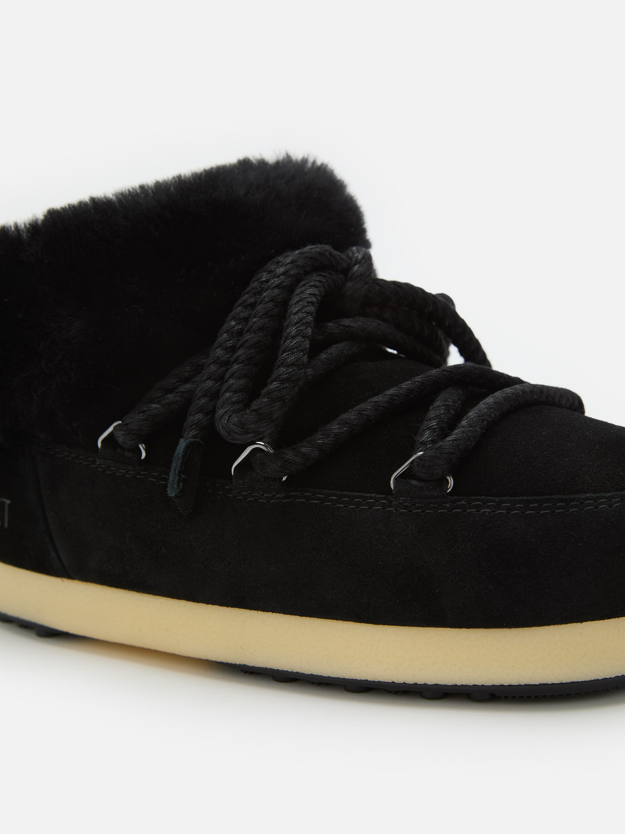 MULE EVX IN PELLE SCAMOSCIATA NERO image number 2