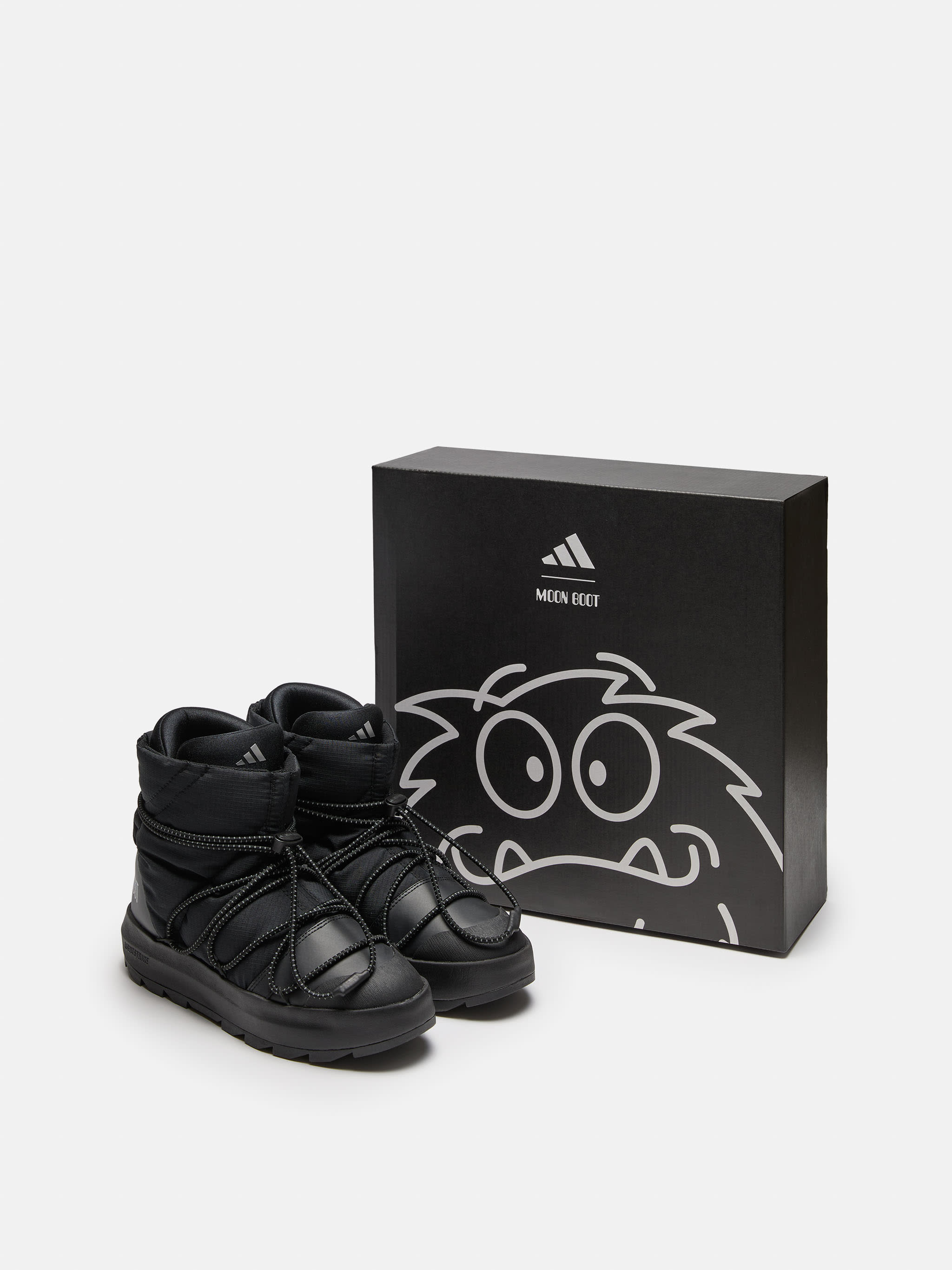 BASKETS MI-HAUTES ACE NOIRES ADIDAS X MOON BOOT image number 4