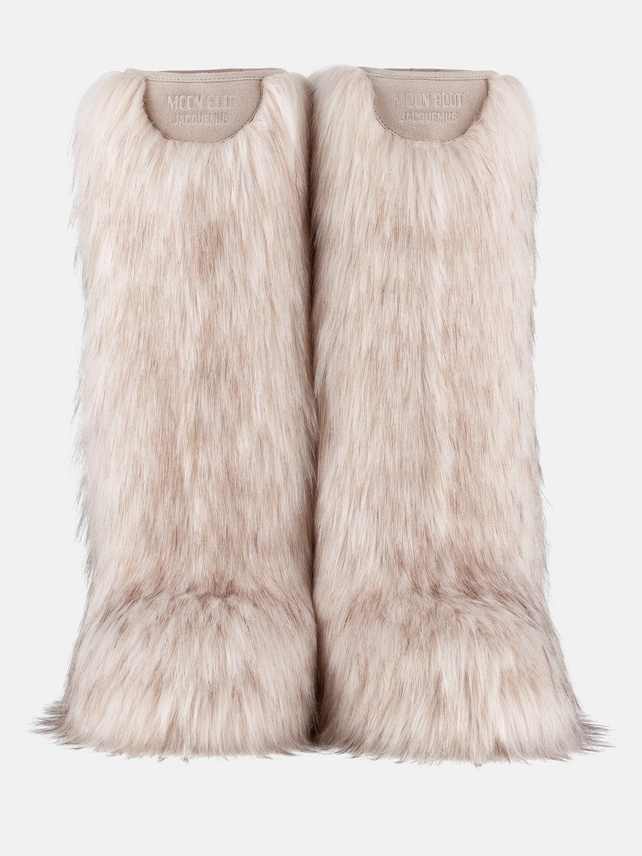 Jacquemus + Moon Boot Icon Yeti High White Faux-Fur Boots image number 2
