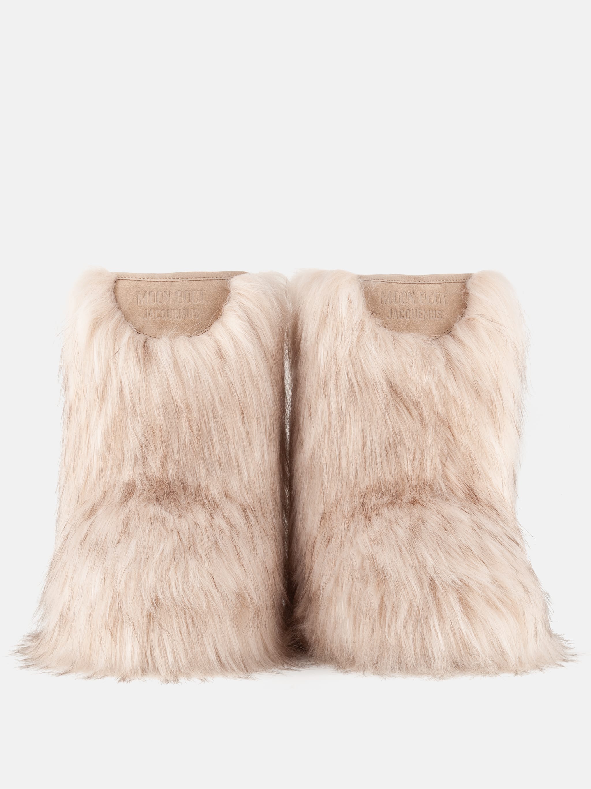 Jacquemus + Moon Boot ICON YETI MID CREAM BOOTS image number 2