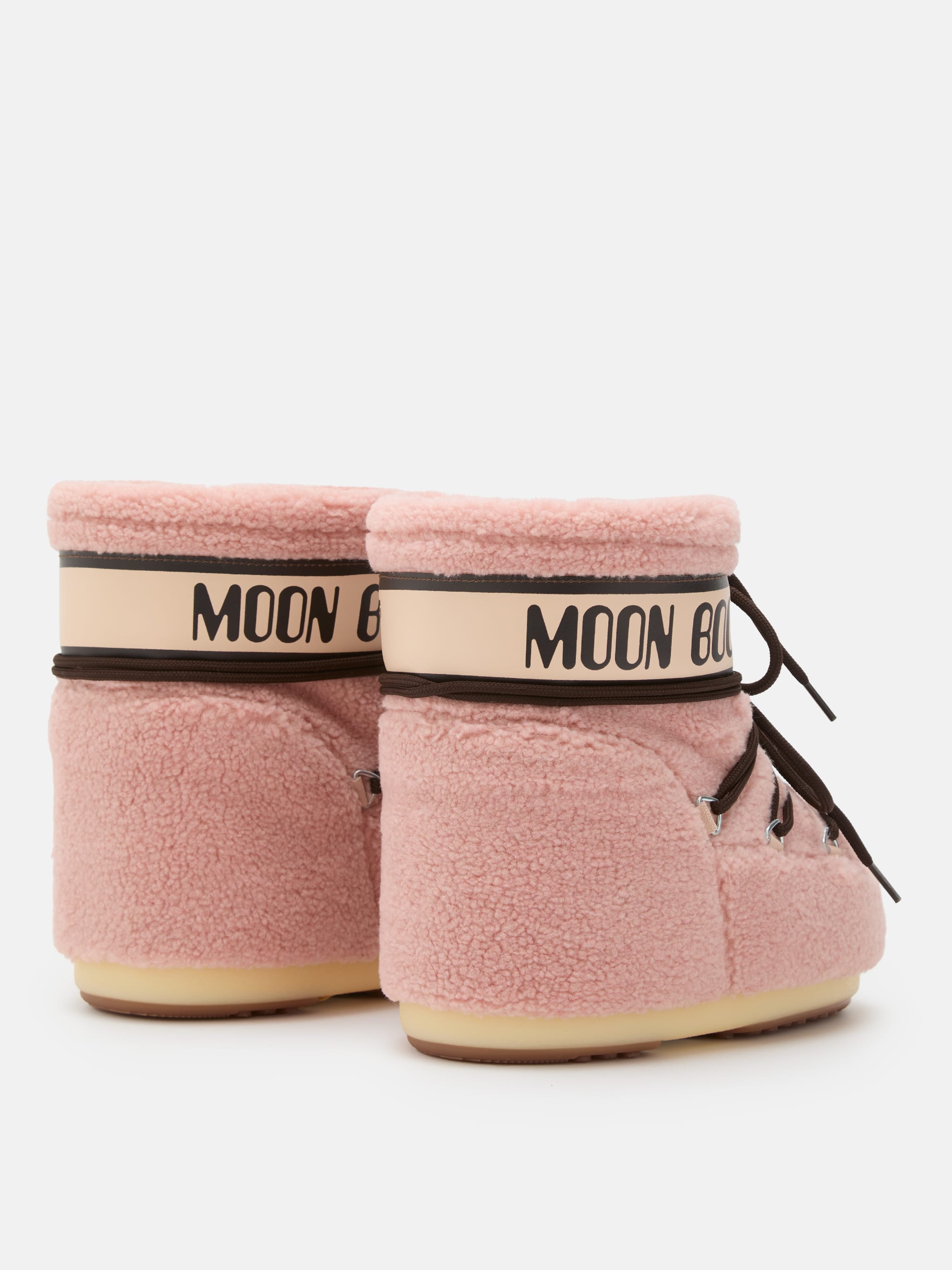 ICON LOW ROSAFARBENE STIEFEL AUS FLEECE